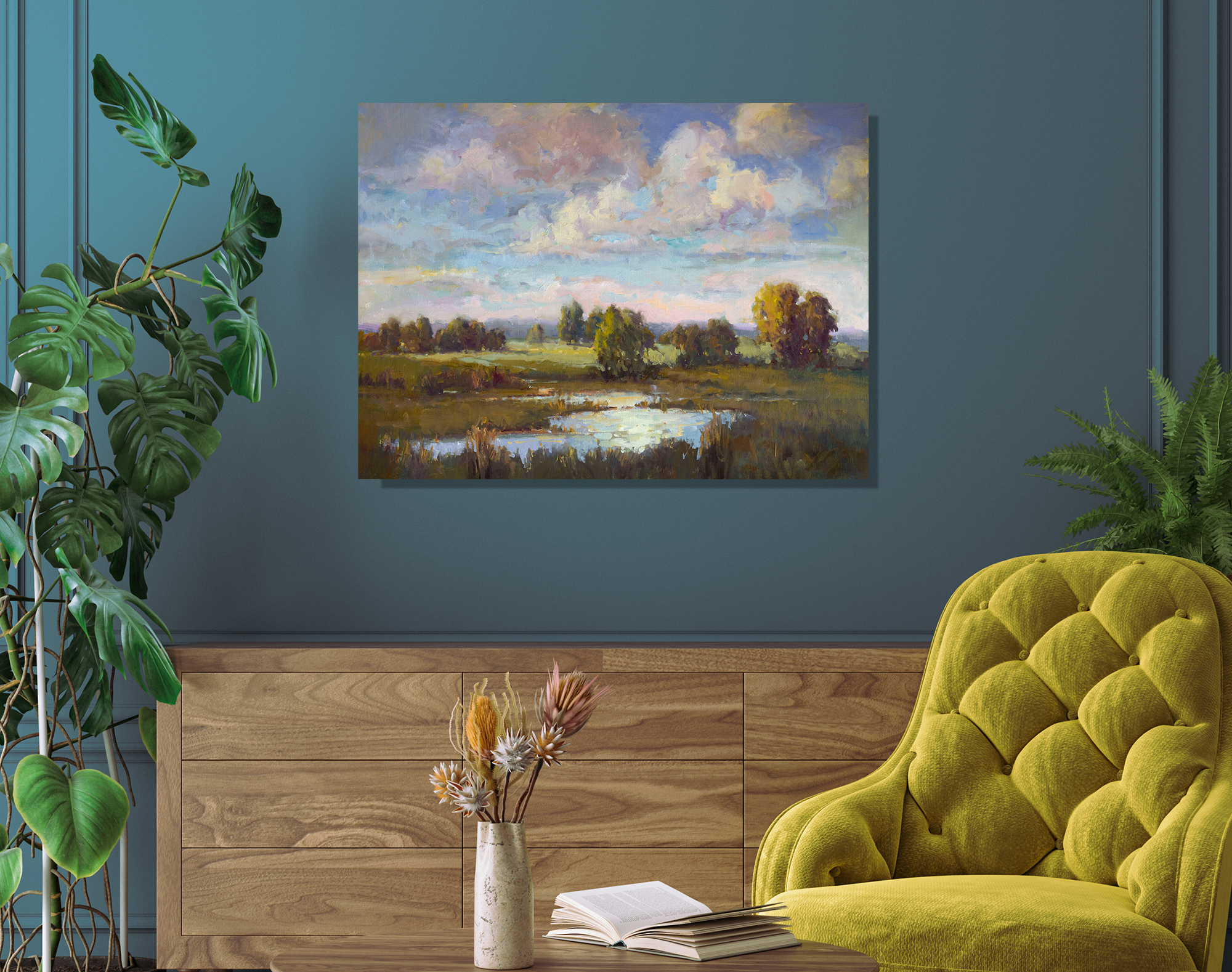 Low Country Daybreak Artist Enhanced Canvas Print by John Beard Collection - product image 3 for Resin Society