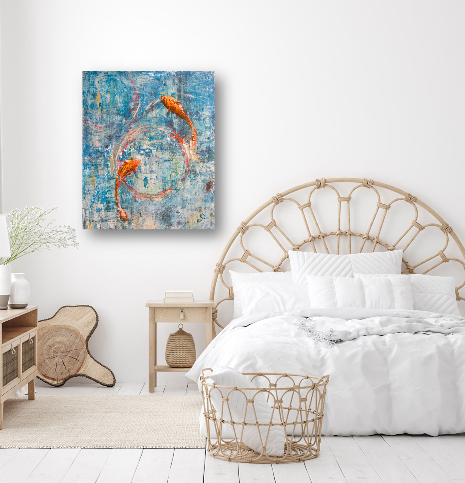 Lucky Gold I Artist Enhanced Canvas Print by John Beard Collection - product image 3 for Resin Society