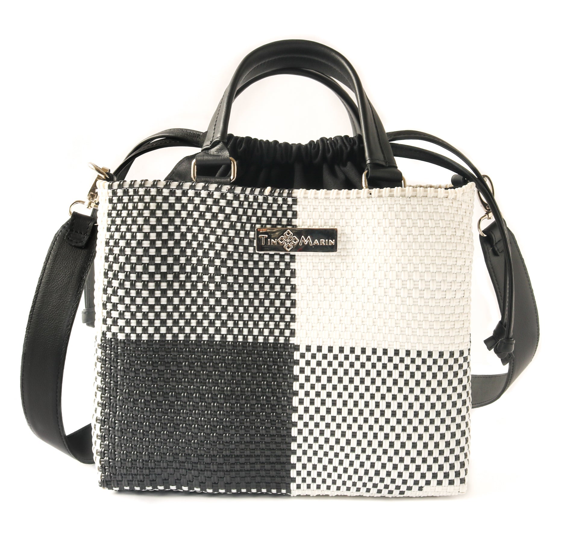 Lucy Medium Woven Crossbody Drawstring Bag by Tin Marin Brand - product image 3 for Resin Society
