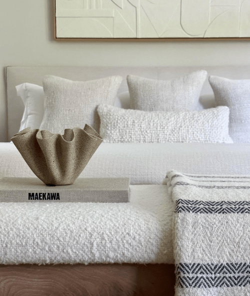 Alma Cable Knit Throw Pillow by Homelosophy