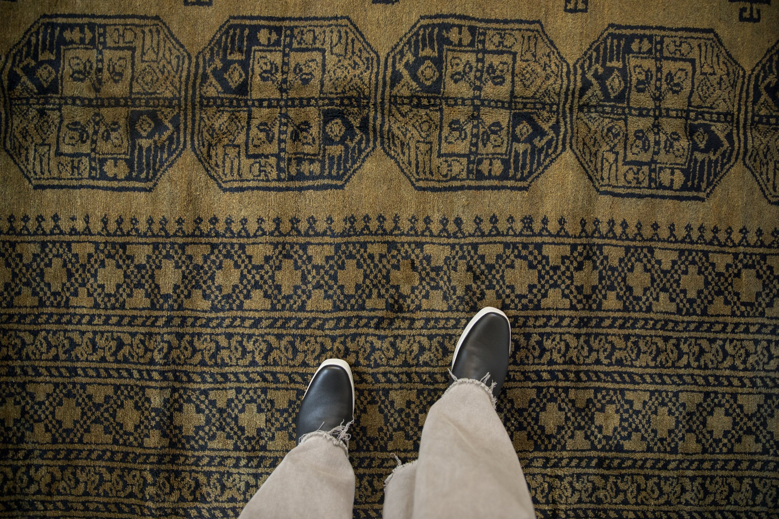 10x13.5 Vintage Ersari Carpet by Old New House® - product image 2 for Resin Society