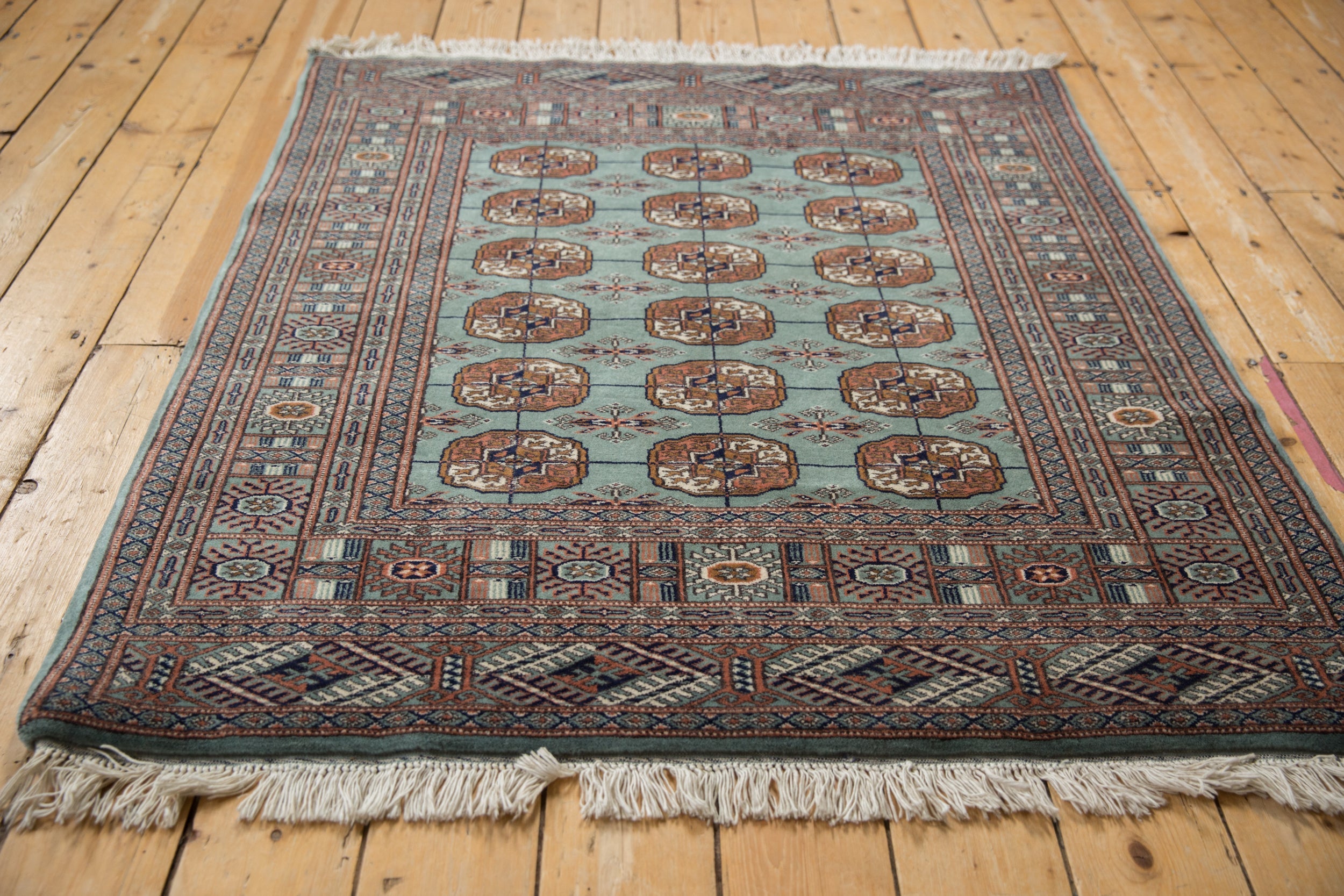 4x4.5 Vintage Fine Bokhara Square Rug by Old New House® - product image 6 for Resin Society