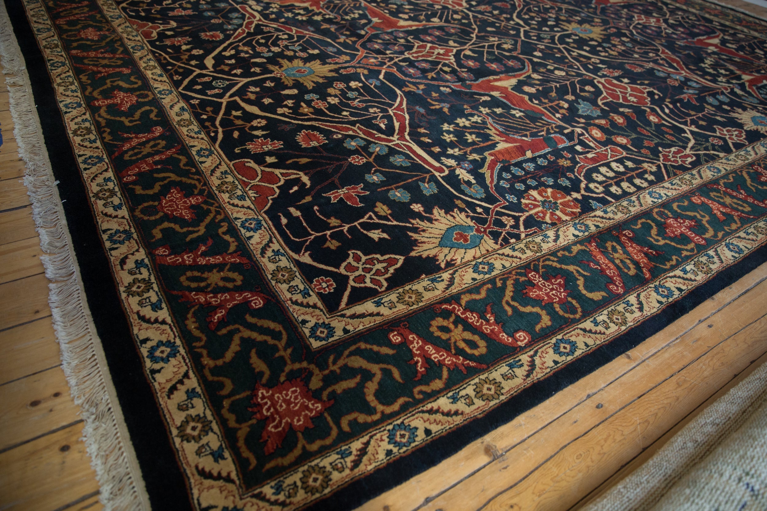 10x14 Vintage Indian Bijar Design Carpet by Old New House® - product image 9 for Resin Society