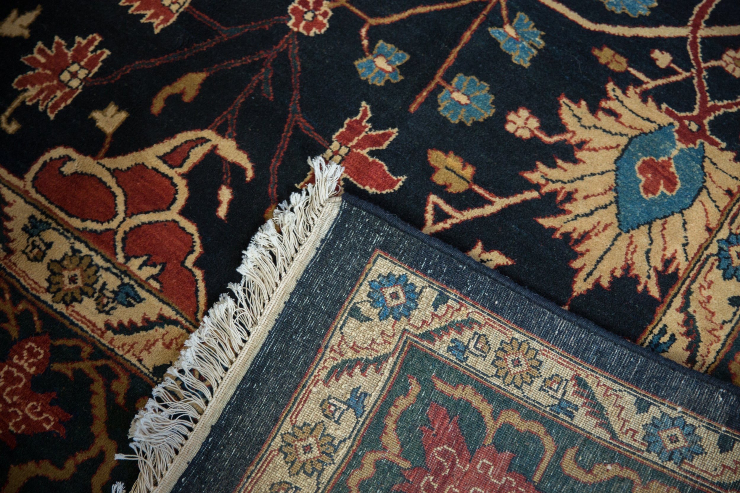 10x14 Vintage Indian Bijar Design Carpet by Old New House® - product image 11 for Resin Society