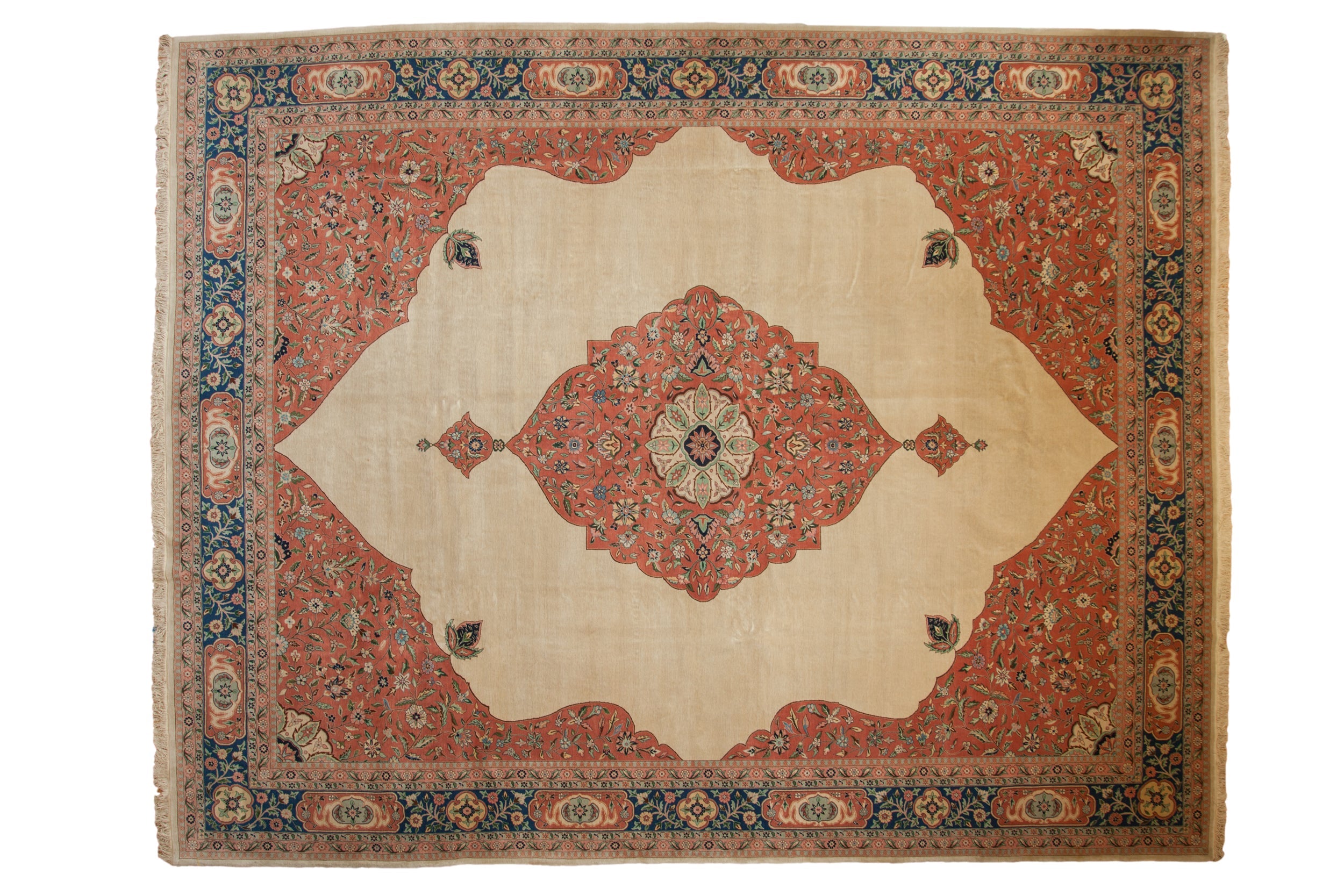 12x15 Vintage Bulgarian Tabriz Design Carpet by Old New House® - main product image for Resin Society