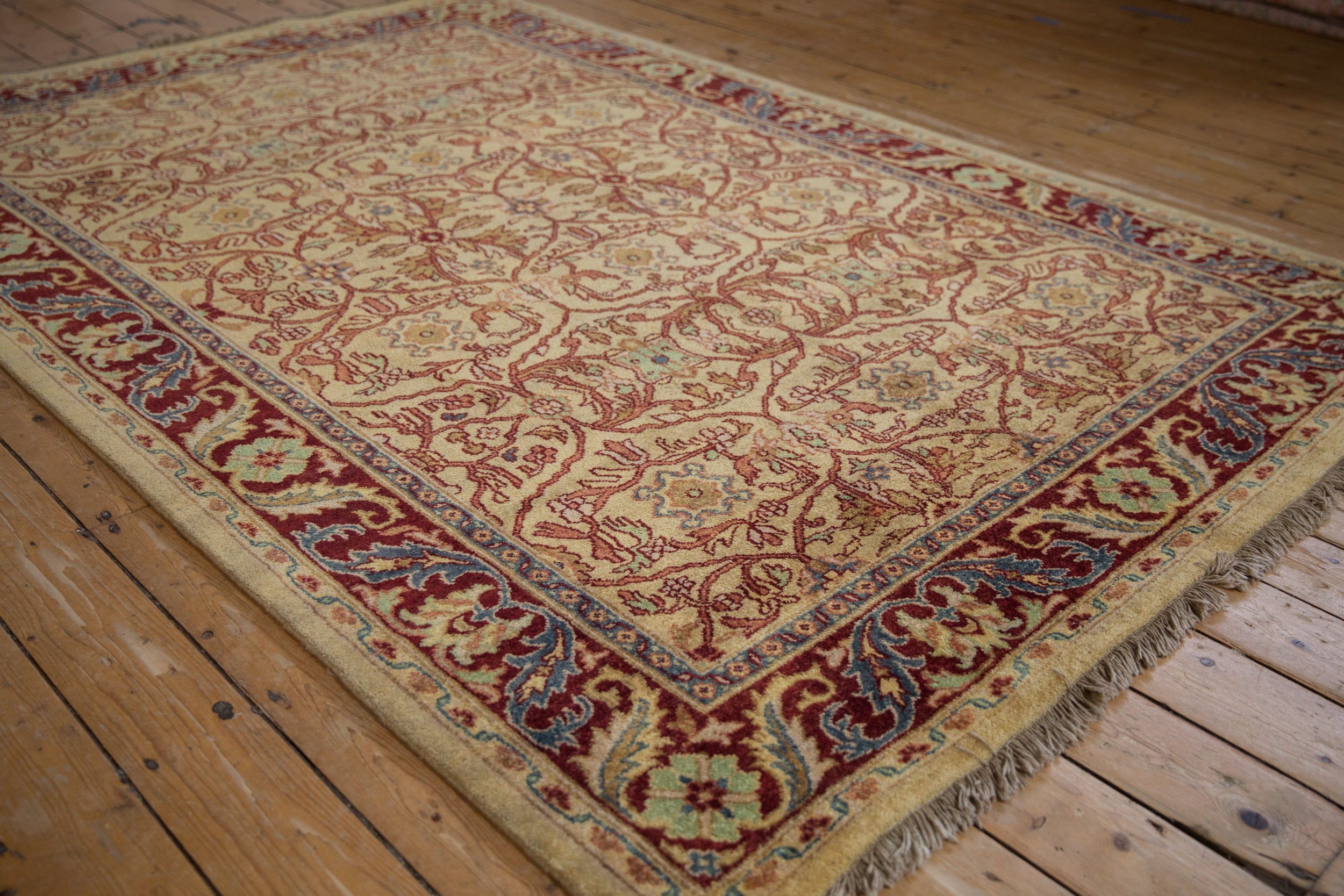 6x9 Vintage Indian Bijar Design Carpet by Old New House® - product image 3 for Resin Society