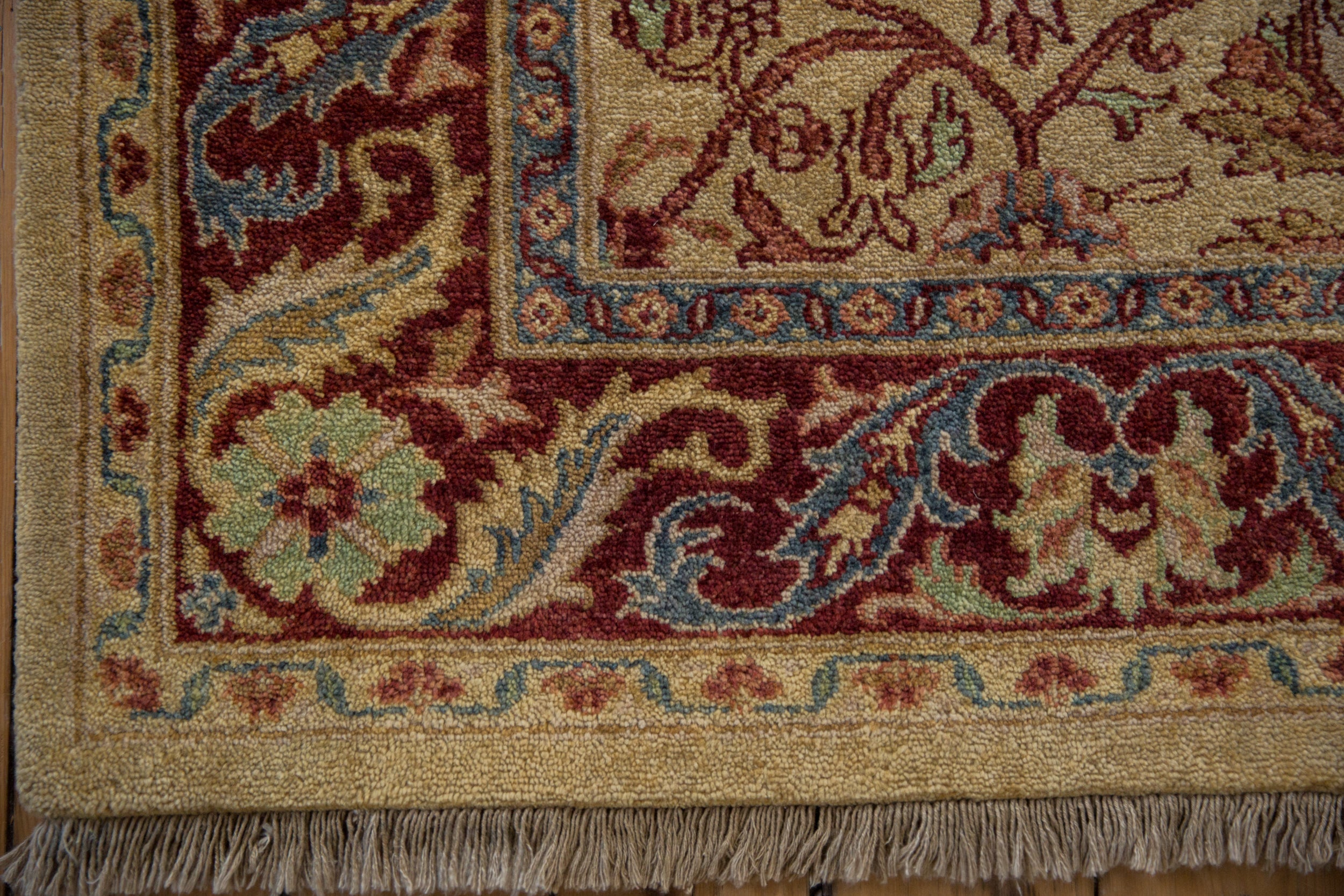 6x9 Vintage Indian Bijar Design Carpet by Old New House® - product image 7 for Resin Society