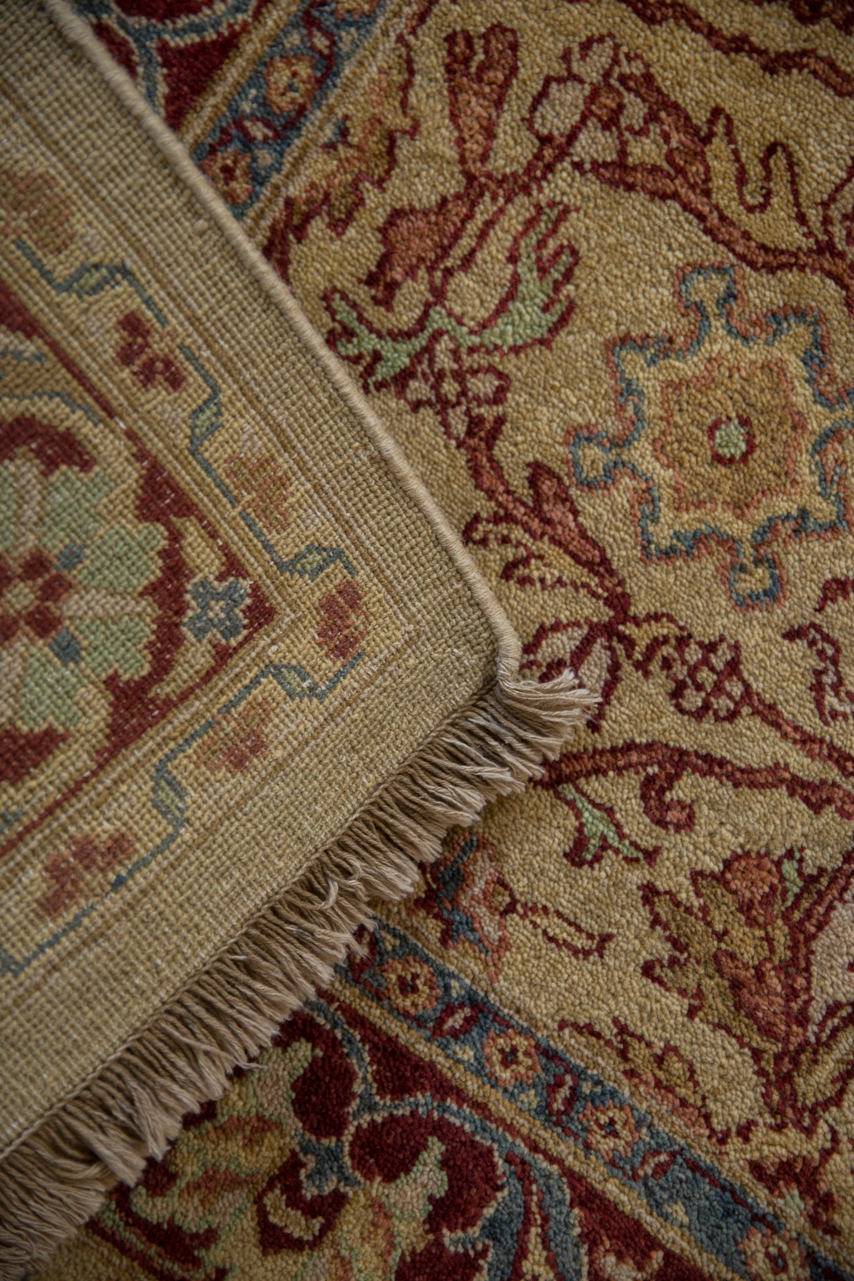 6x9 Vintage Indian Bijar Design Carpet by Old New House® - product image 9 for Resin Society