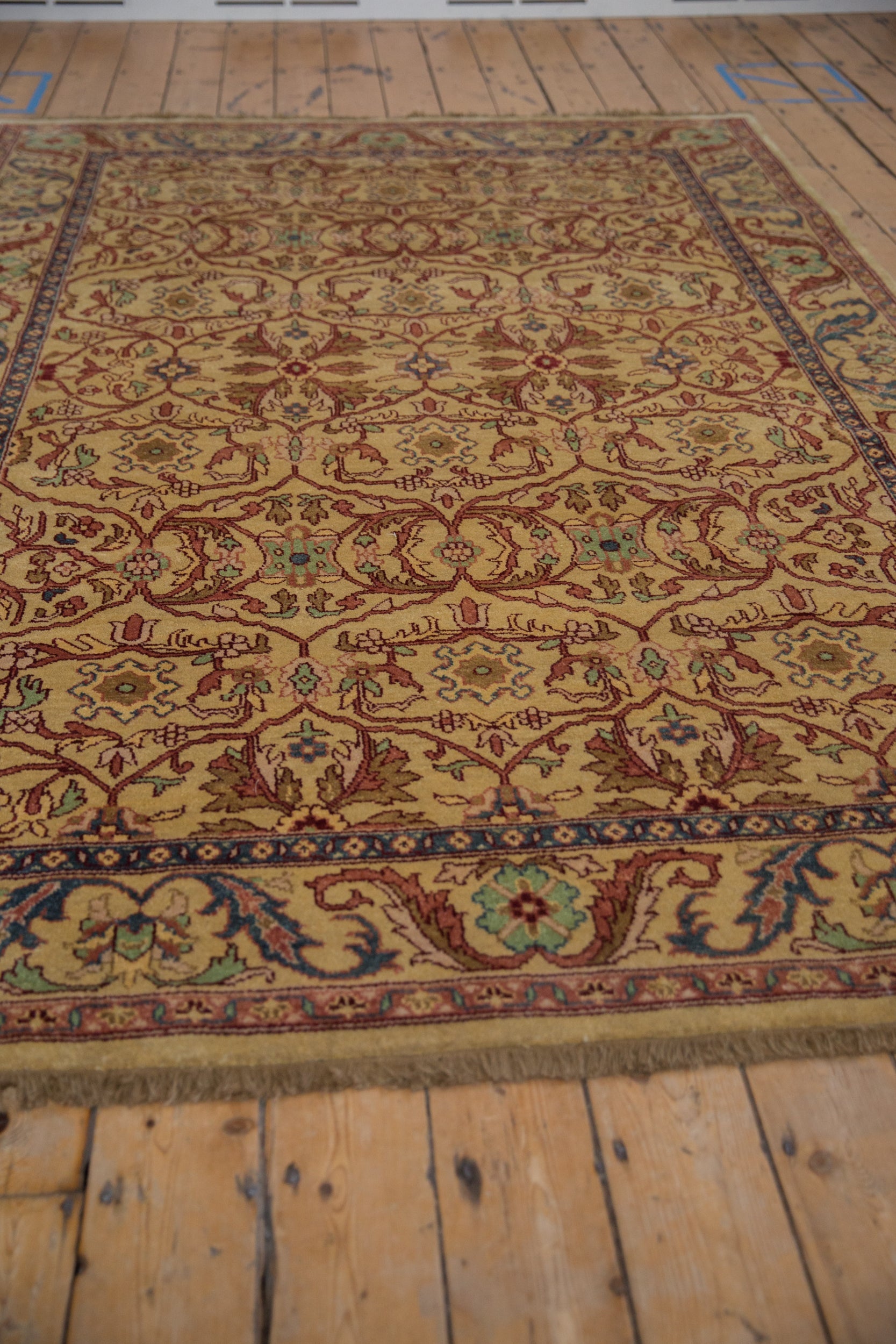 6x9 Vintage Indian Bijar Design Carpet by Old New House® - product image 6 for Resin Society