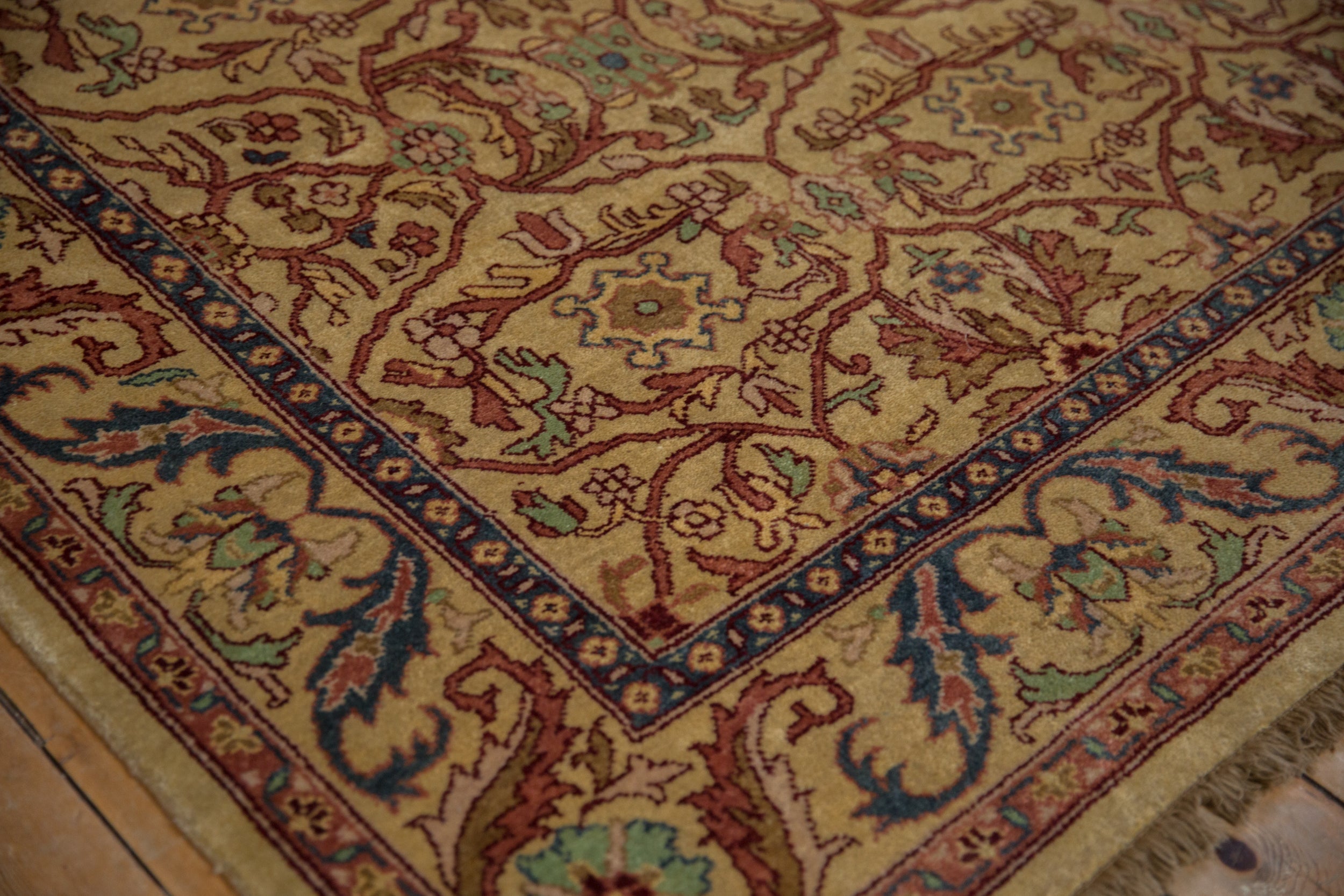 6x9 Vintage Indian Bijar Design Carpet by Old New House® - product image 7 for Resin Society