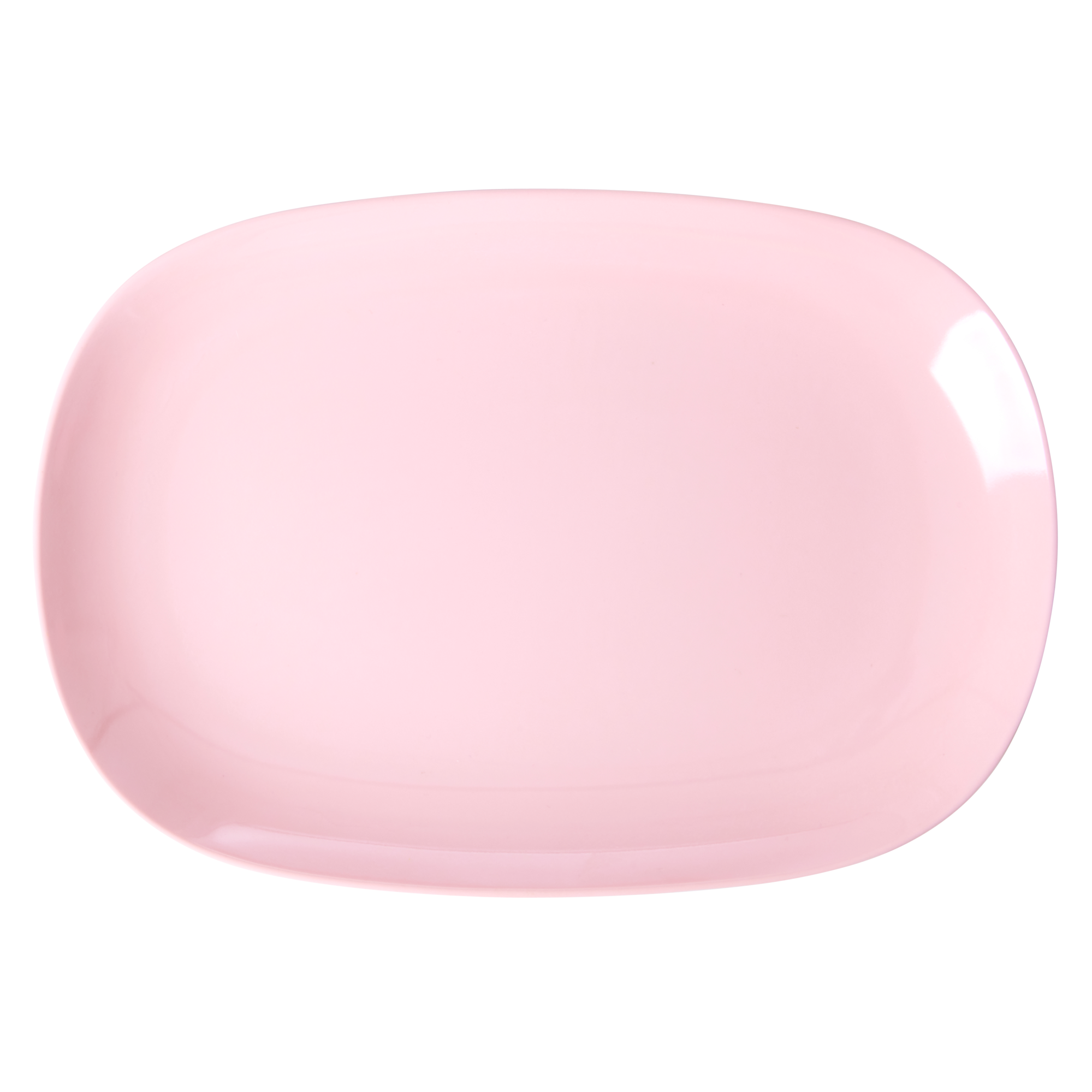 Large Melamine Rectangular Plate - Soft Pink by Rice By Rice - main product image for Resin Society