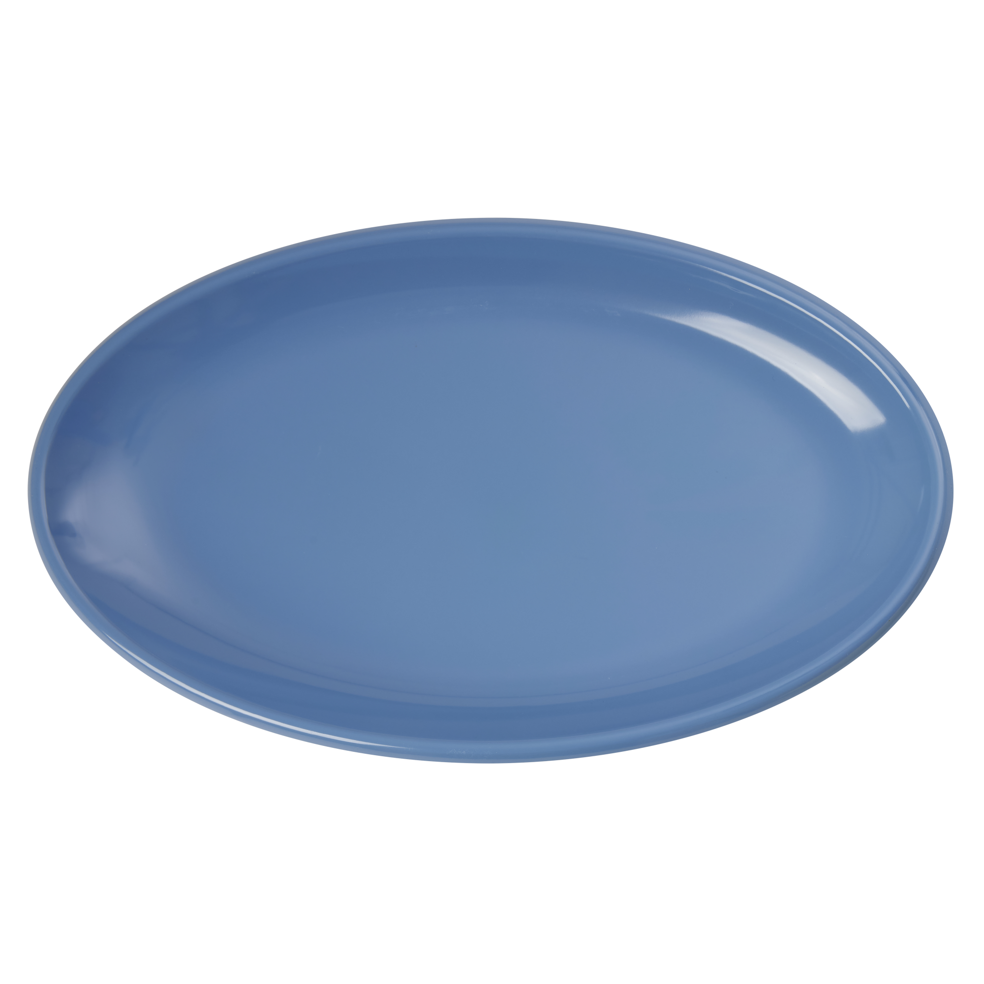 Large Melamine Serving Dish - Dusty Blue by Rice By Rice - main product image for Resin Society