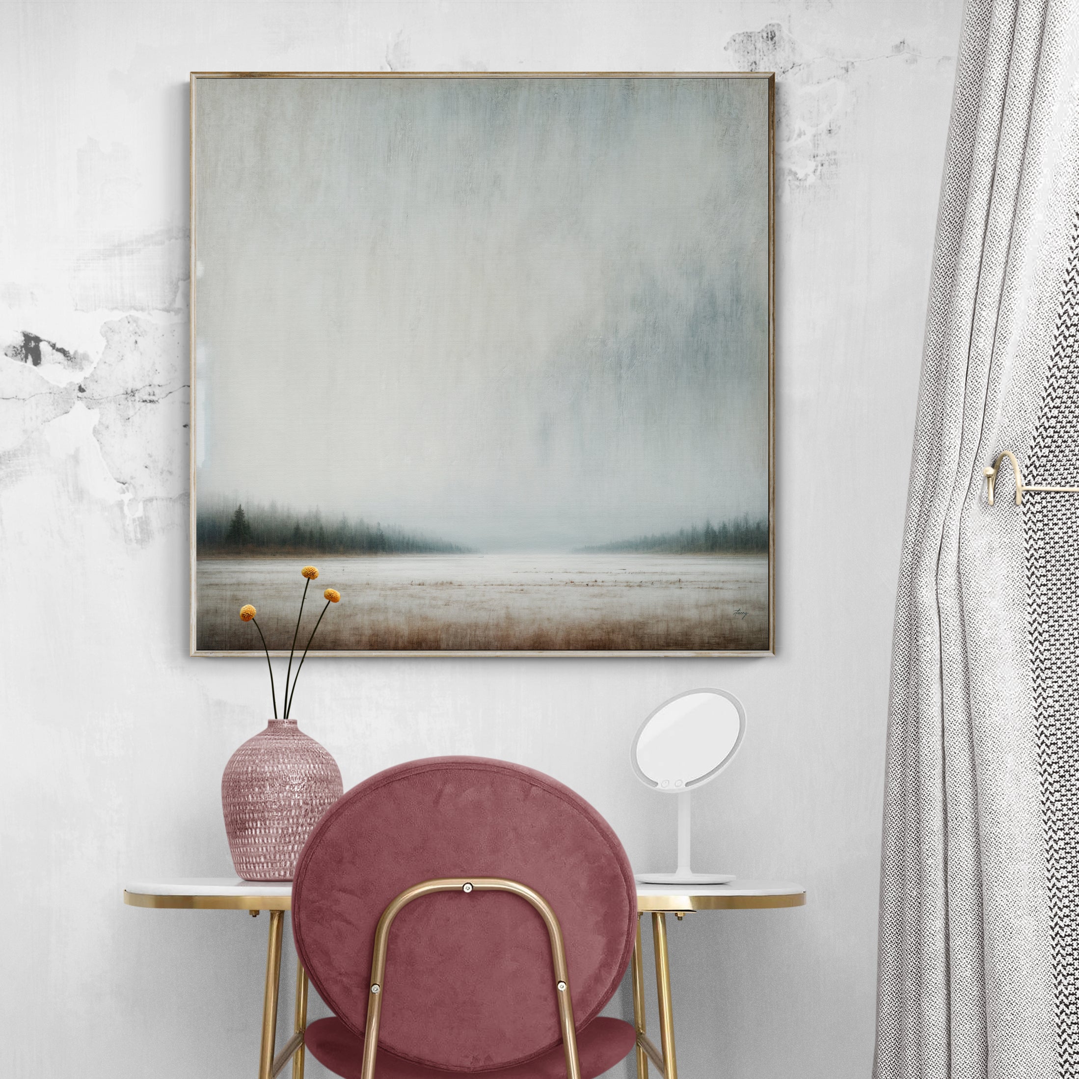 Canvas Print: "Misty Genesis" by Tailored Canvases - main product image for Resin Society