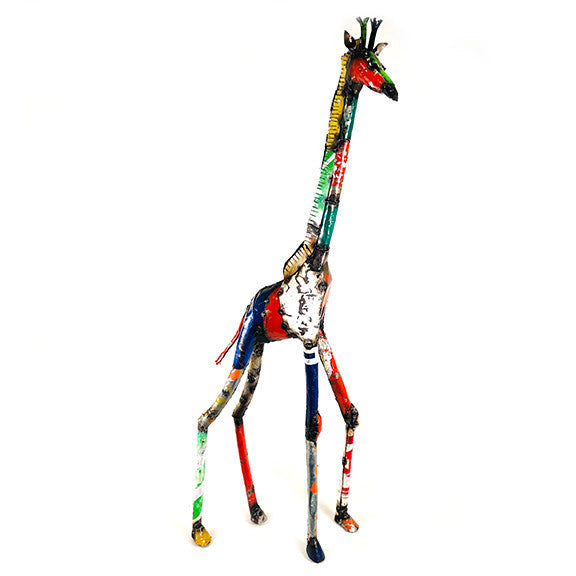 Funky Giraffe - Recycled Metal by Mbare Ltd