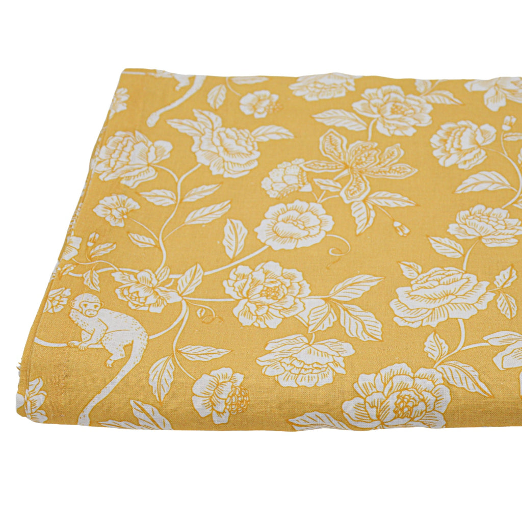 100% Premium Linen - Marigold Flora Parlour Tablecloth by Ro'Table - product image 8 for Resin Society