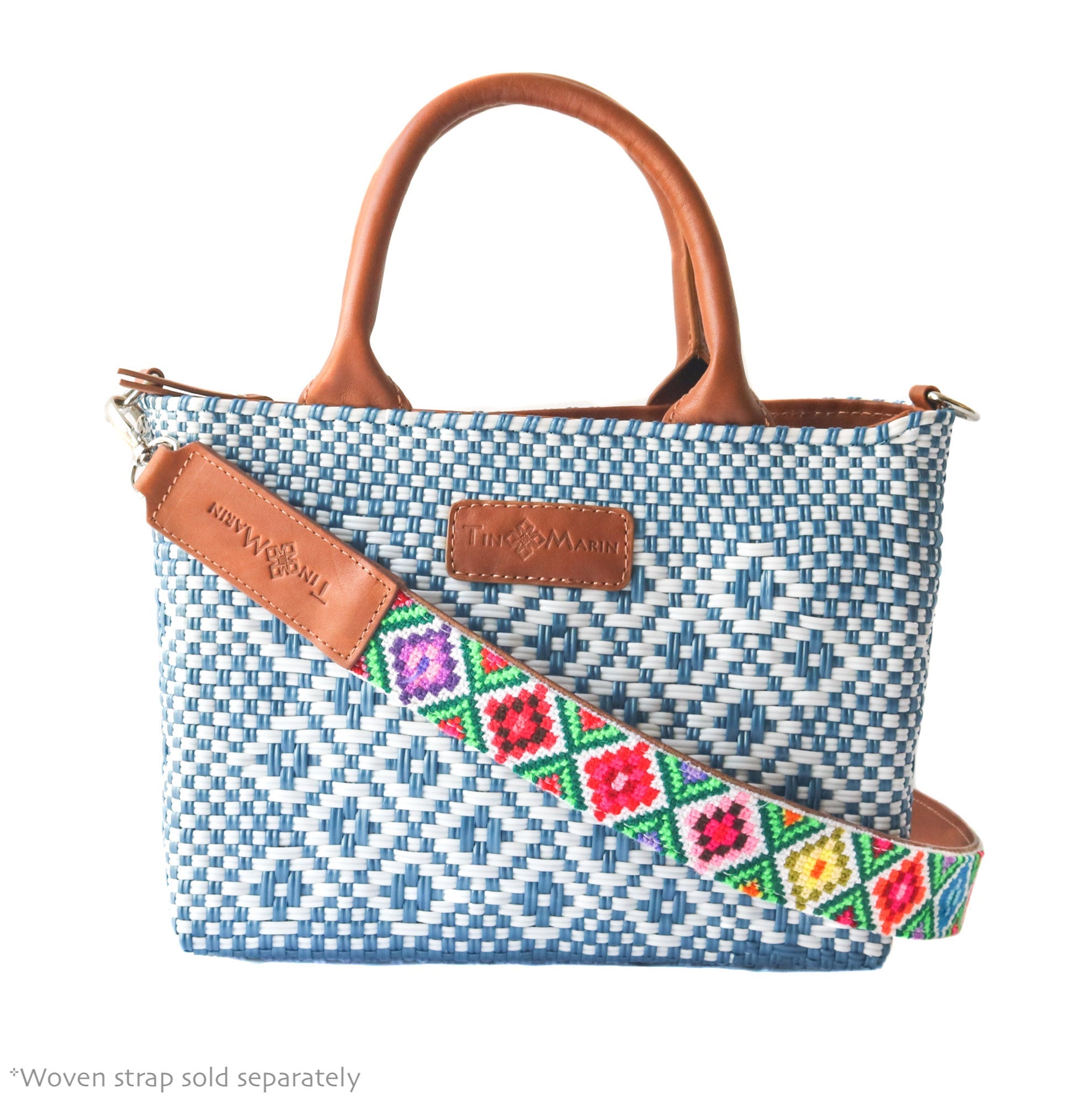 Marine Small Woven Crossbody Bag by Tin Marin Brand - product image 4 for Resin Society