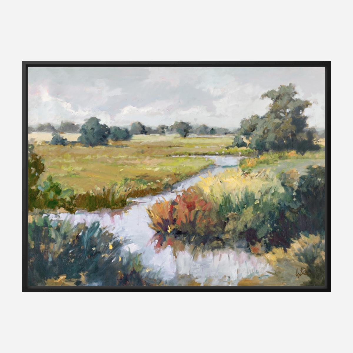 Marsh Passage Artist Enhanced Canvas Print by John Beard Collection - product image 5 for Resin Society
