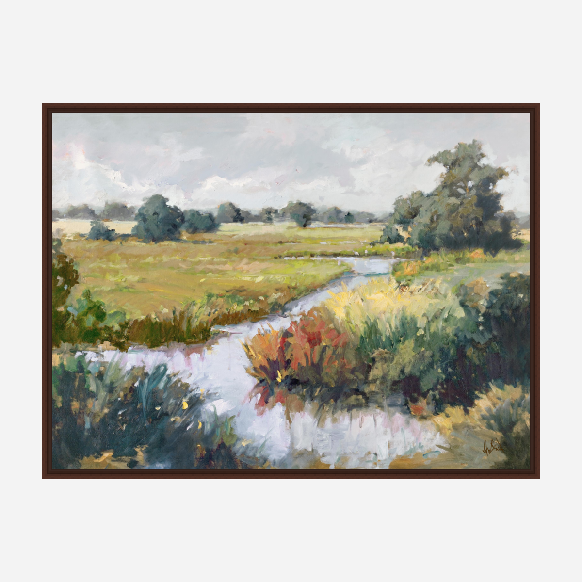 Marsh Passage Artist Enhanced Canvas Print by John Beard Collection - product image 6 for Resin Society