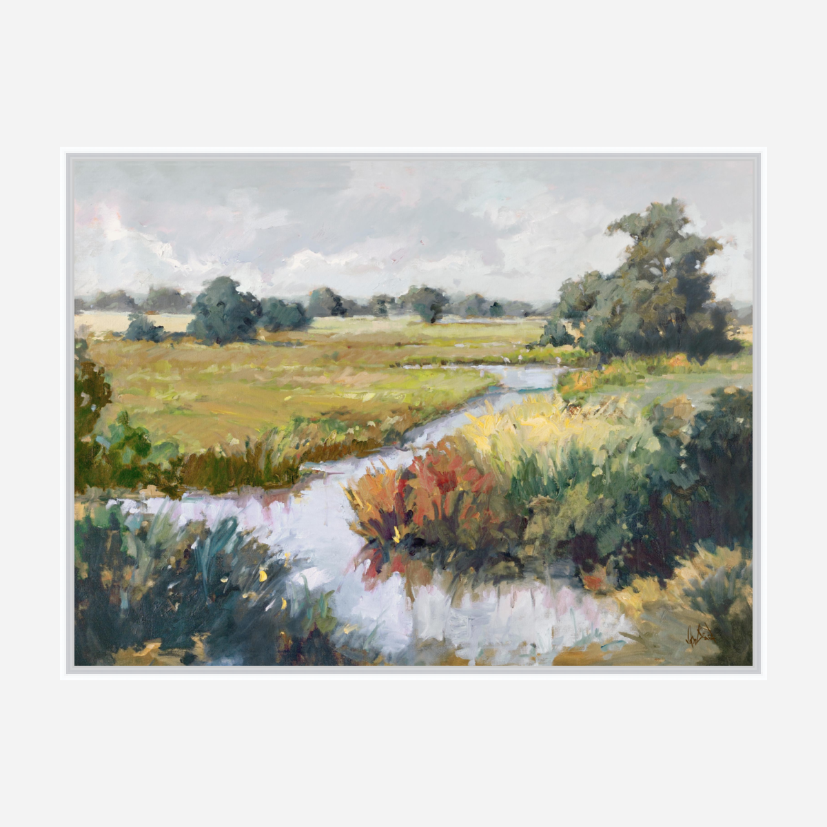 Marsh Passage Artist Enhanced Canvas Print by John Beard Collection - product image 7 for Resin Society