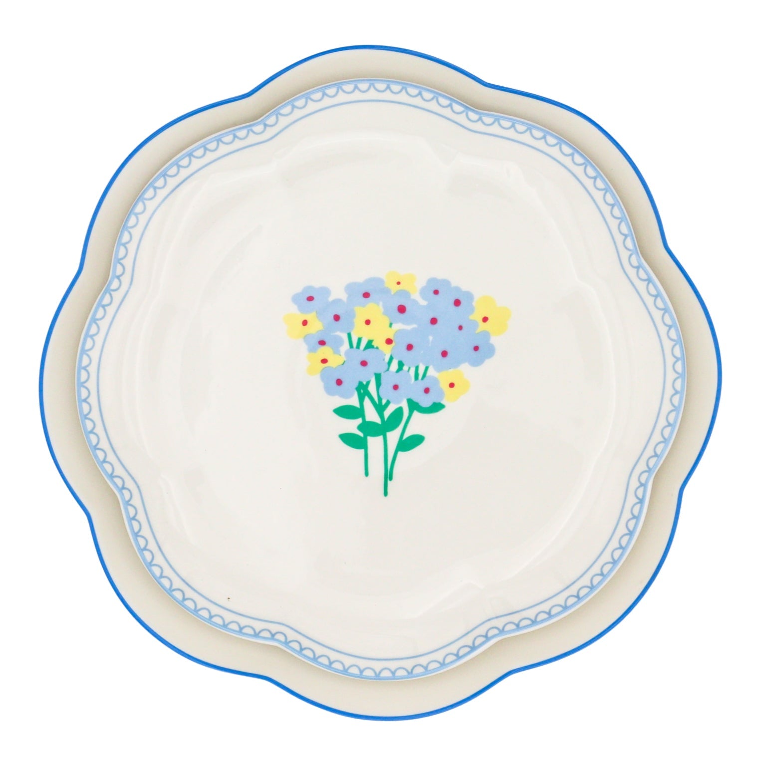 Meadow Flora Dinner Plate - Set of 4 (+1 Bonus Plate) by Ro'Table - product image 2 for Resin Society