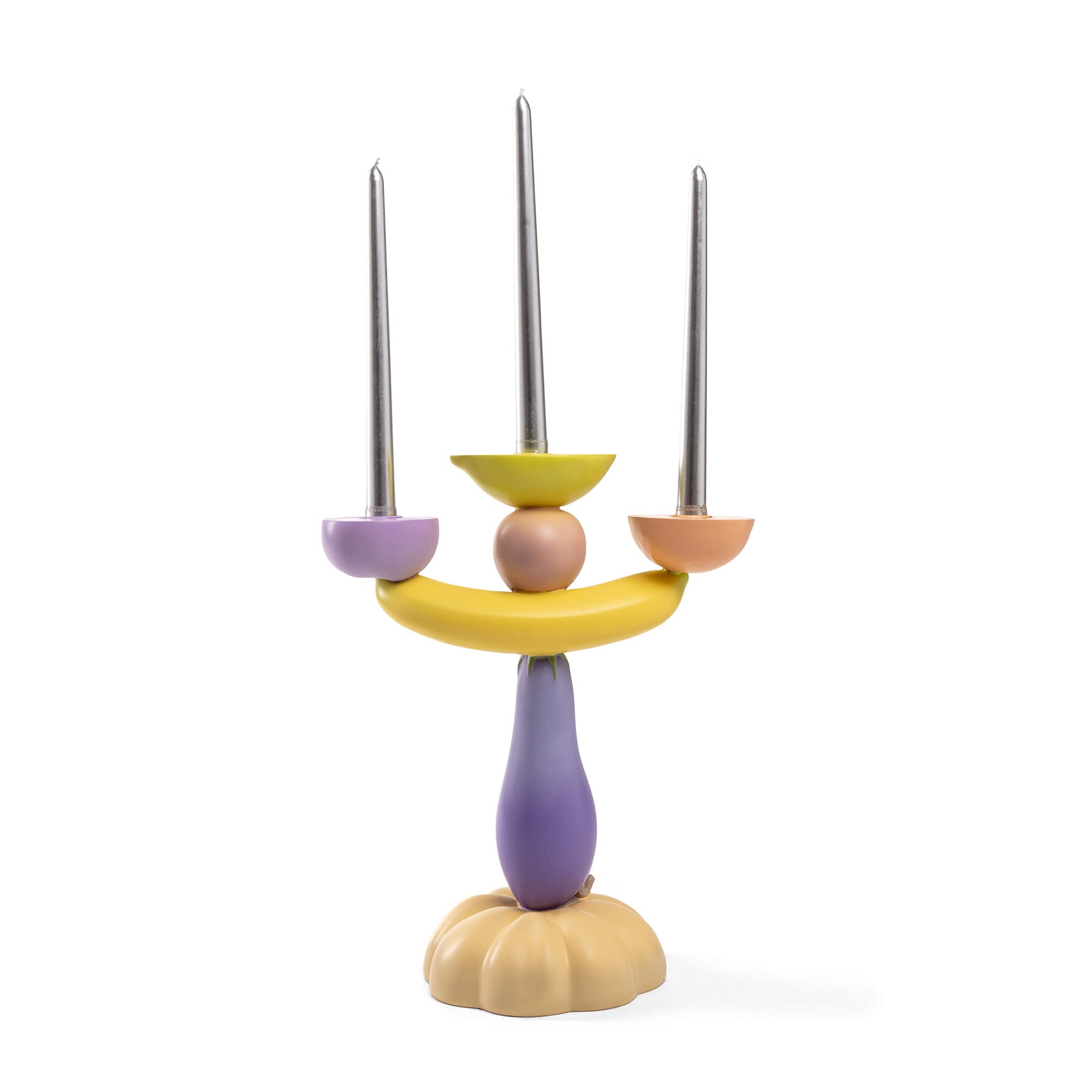 Vitamin Aubergine Candelabra by DEKOR - main product image for Resin Society