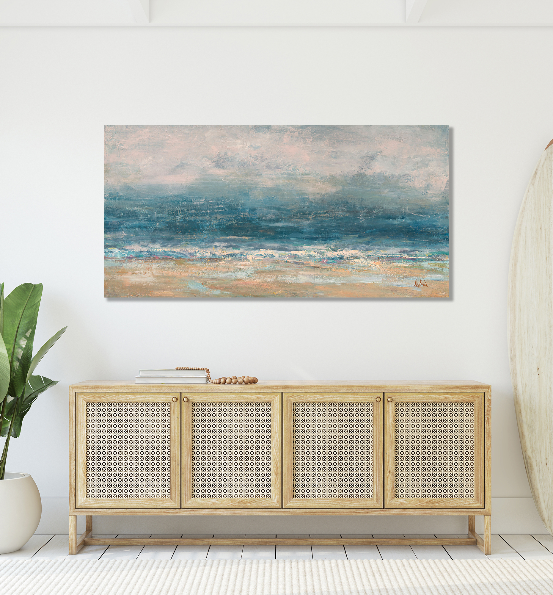 Merging Tide Artist Enhanced Canvas Print by John Beard Collection - product image 4 for Resin Society