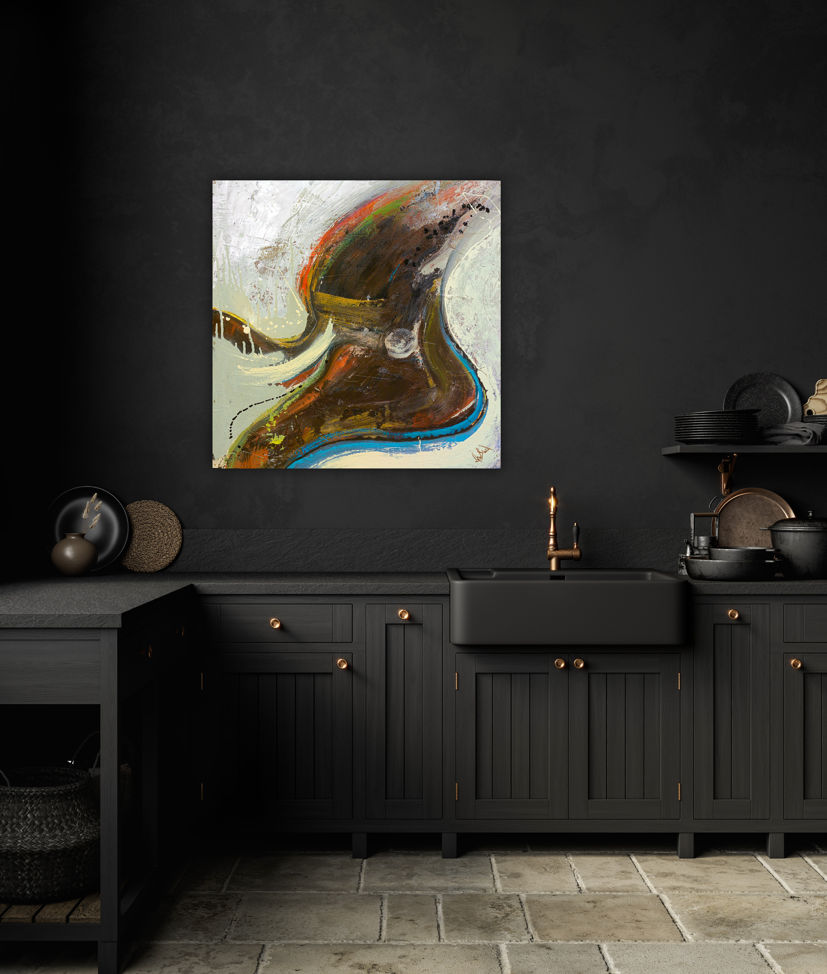 Mid-Century I Artist Enhanced Canvas Print by John Beard Collection - product image 3 for Resin Society