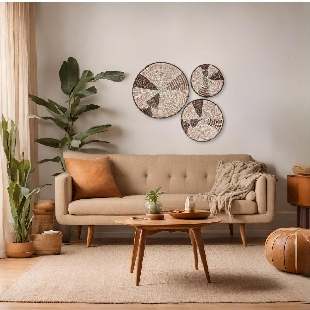 Triangles Wall Baskets Set of 3 by Mbare Ltd - product image 2 for Resin Society