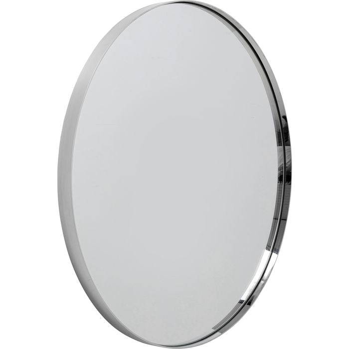 Mirror Curve Round Chrome Ø100