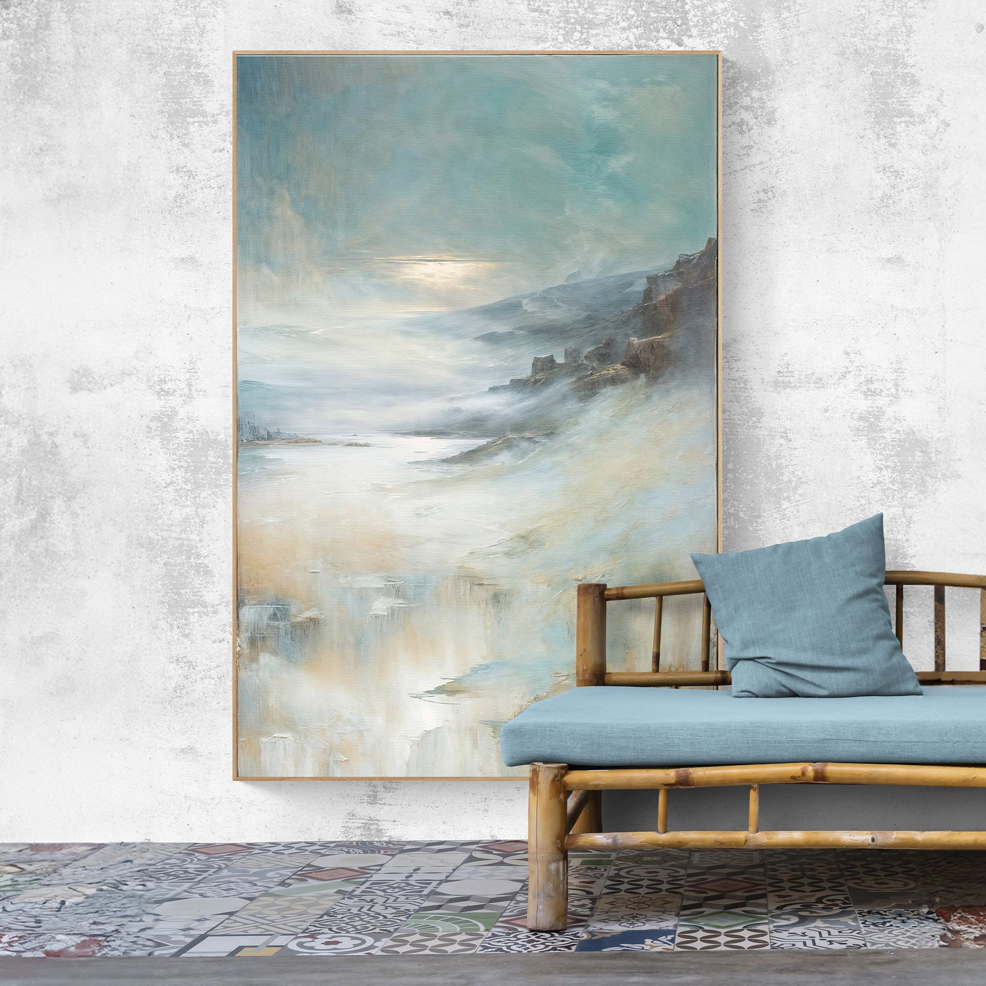 Canvas Print: "Misty Realm" by Tailored Canvases - main product image for Resin Society