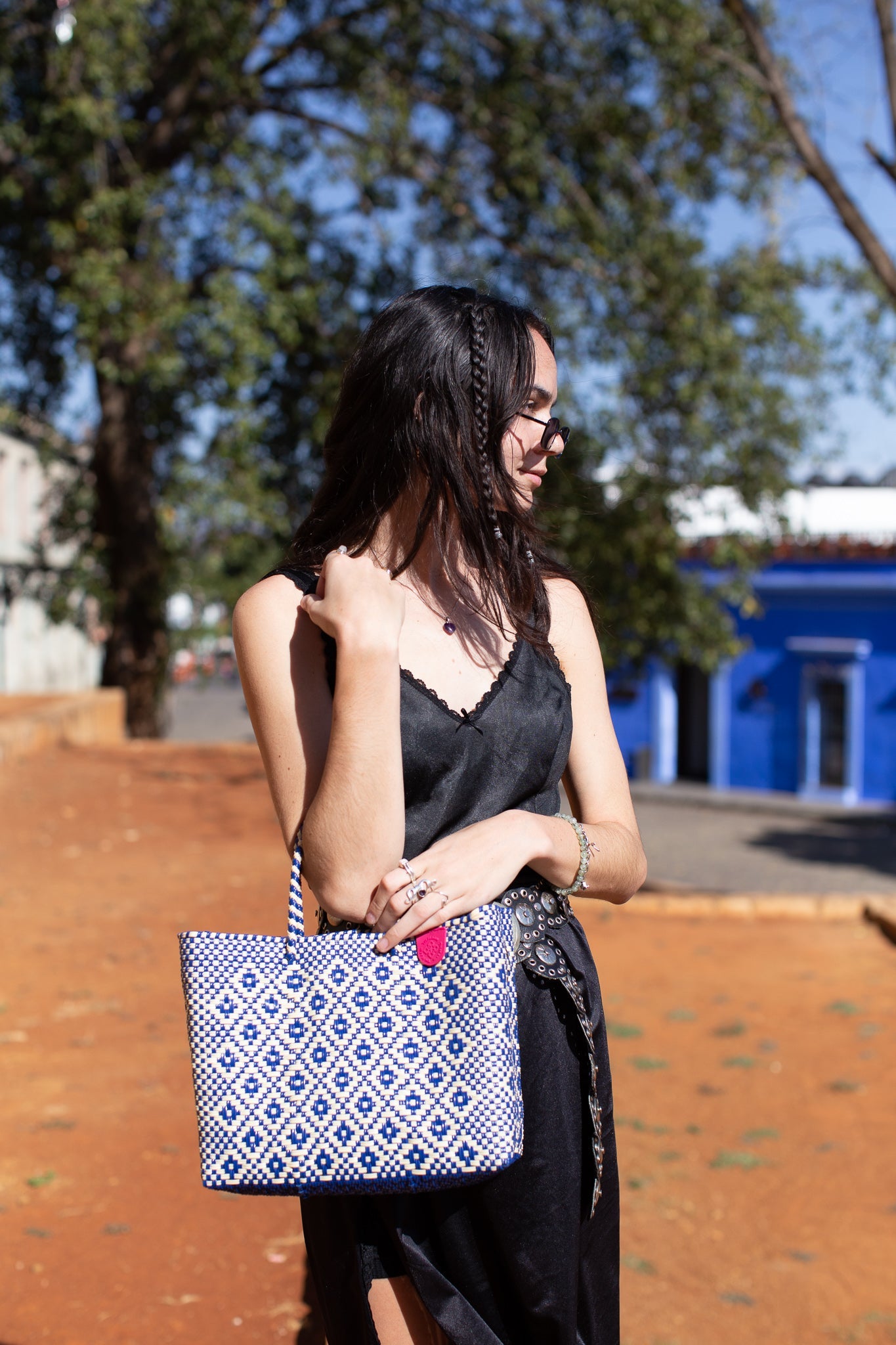 Mixte Medium Woven Resort Crossbody Bag by Tin Marin Brand - product image 6 for Resin Society