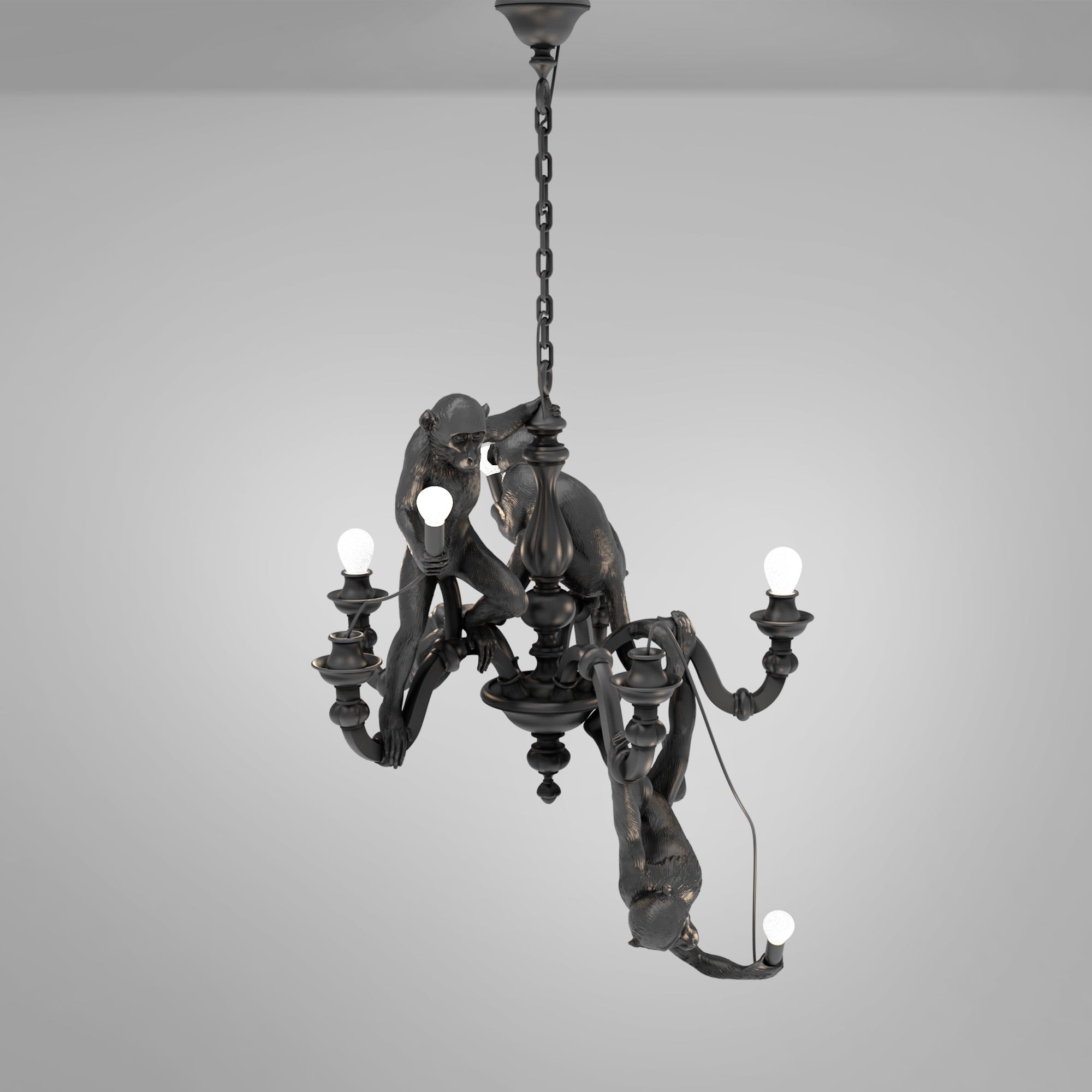 Monkey Chandelier Black by DEKOR - product image 2 for Resin Society