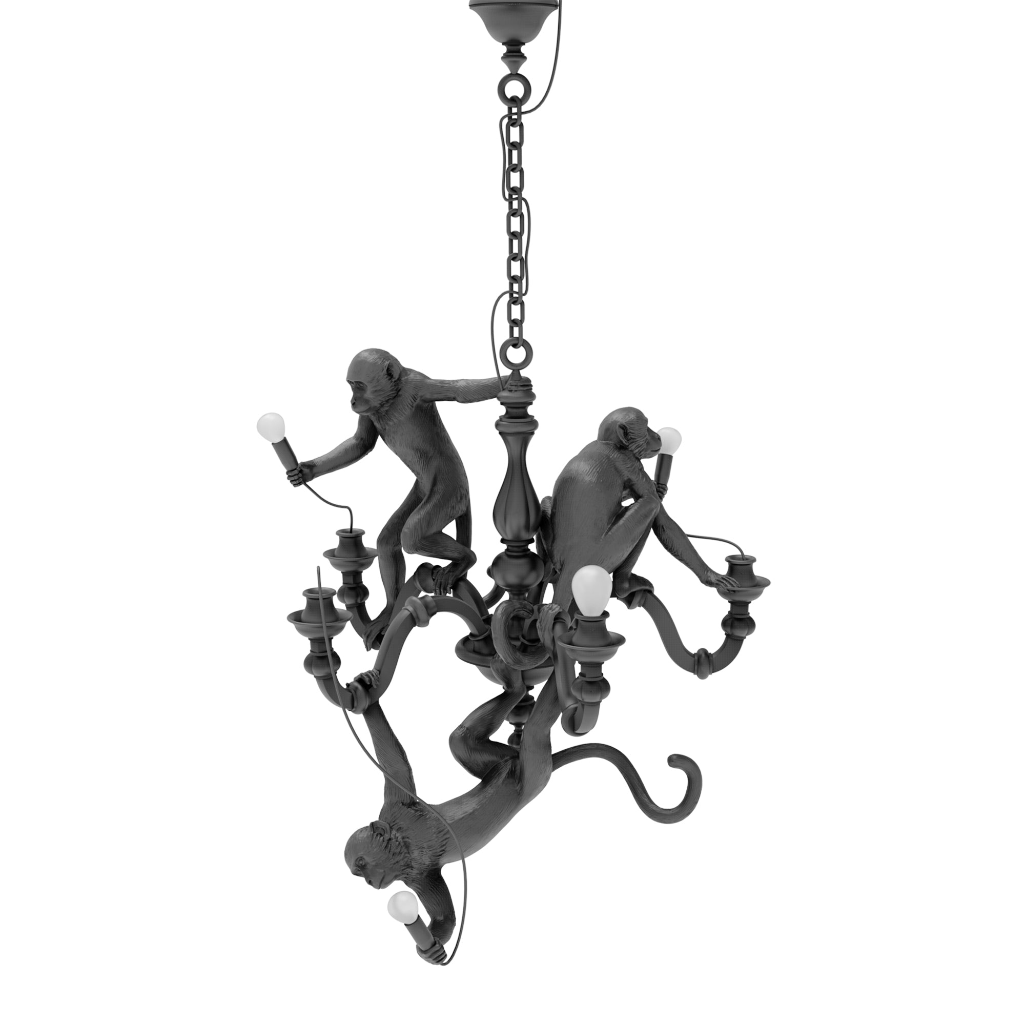 Monkey Chandelier Black by DEKOR - main product image for Resin Society