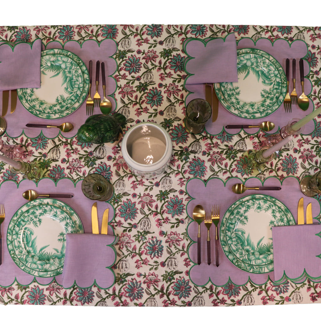 Monsoon Verdant Dinner Plate - Set of 4 (+1 Bonus Plate) by Ro'Table - product image 4 for Resin Society