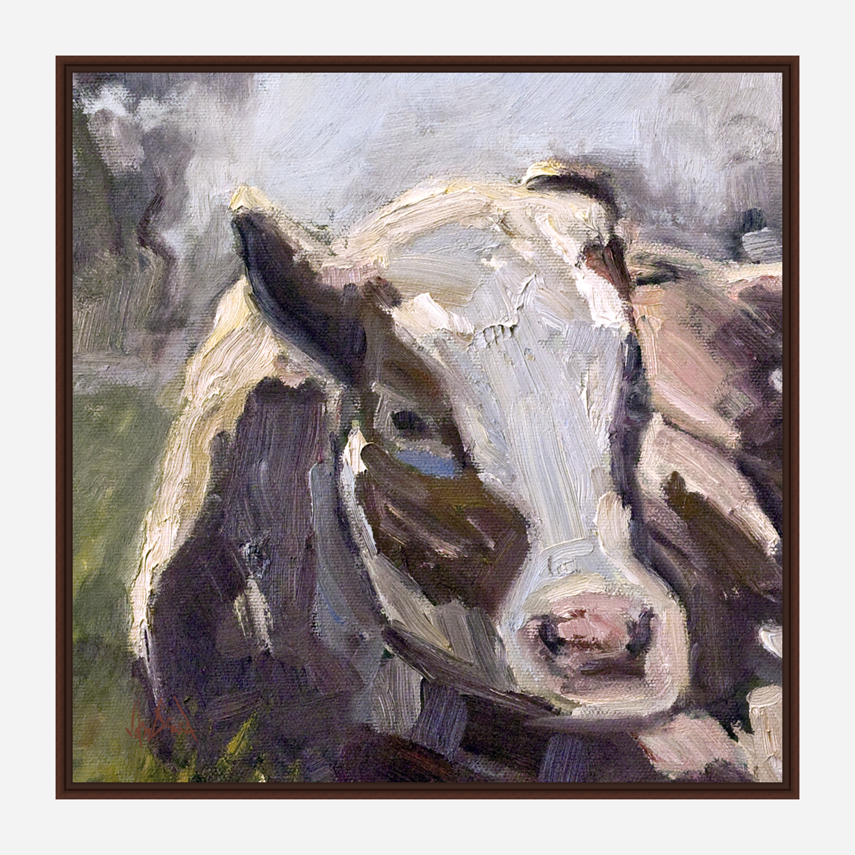 Moo Moo III Artist Enhanced Canvas Print