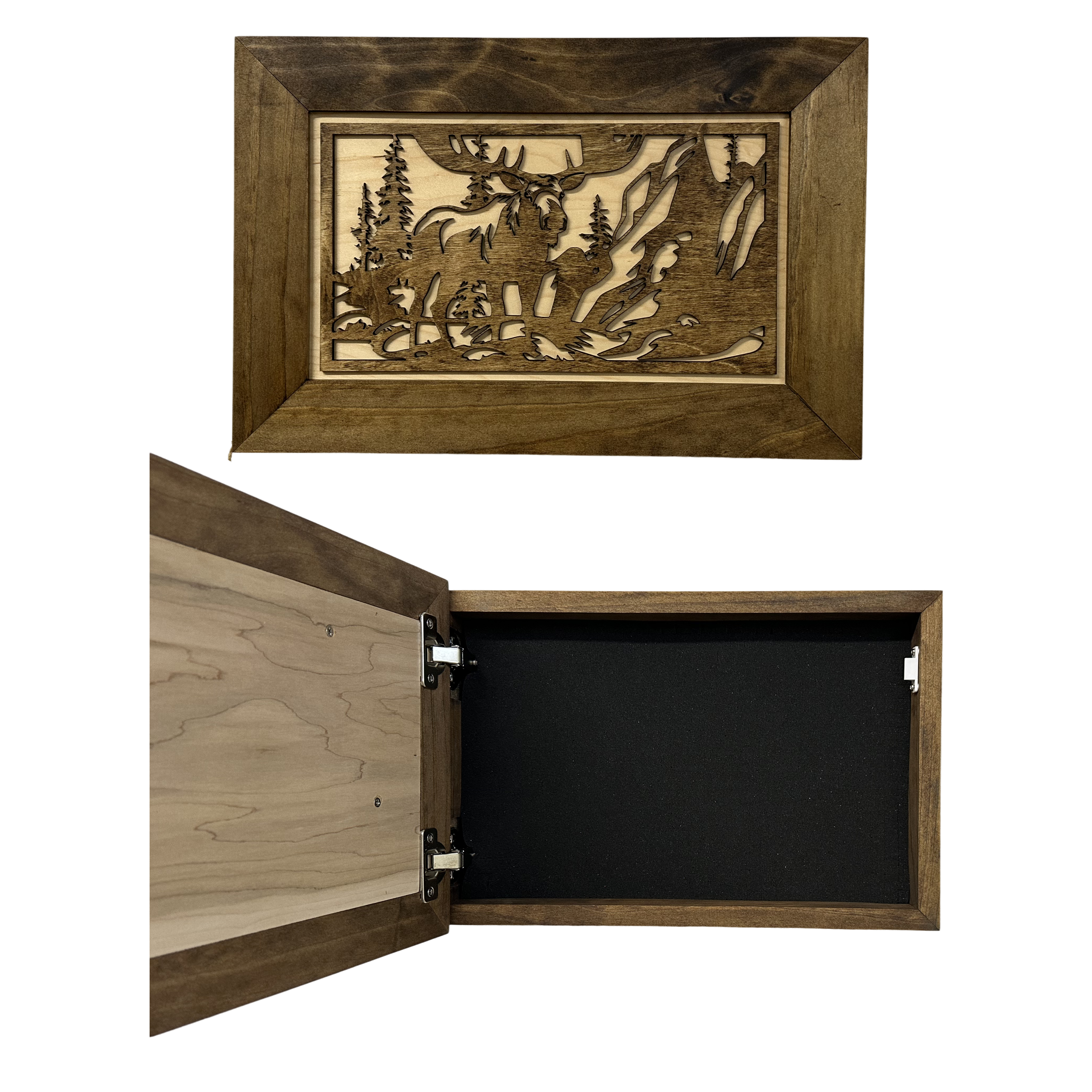 Moose in the Woods Gun Concealment Furniture by Bellewood Designs - product image 9 for Resin Society