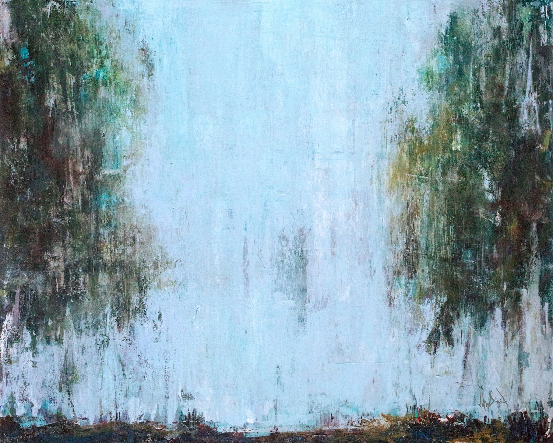 Morning Dew Artist Enhanced Canvas Print by John Beard Collection - main product image for Resin Society