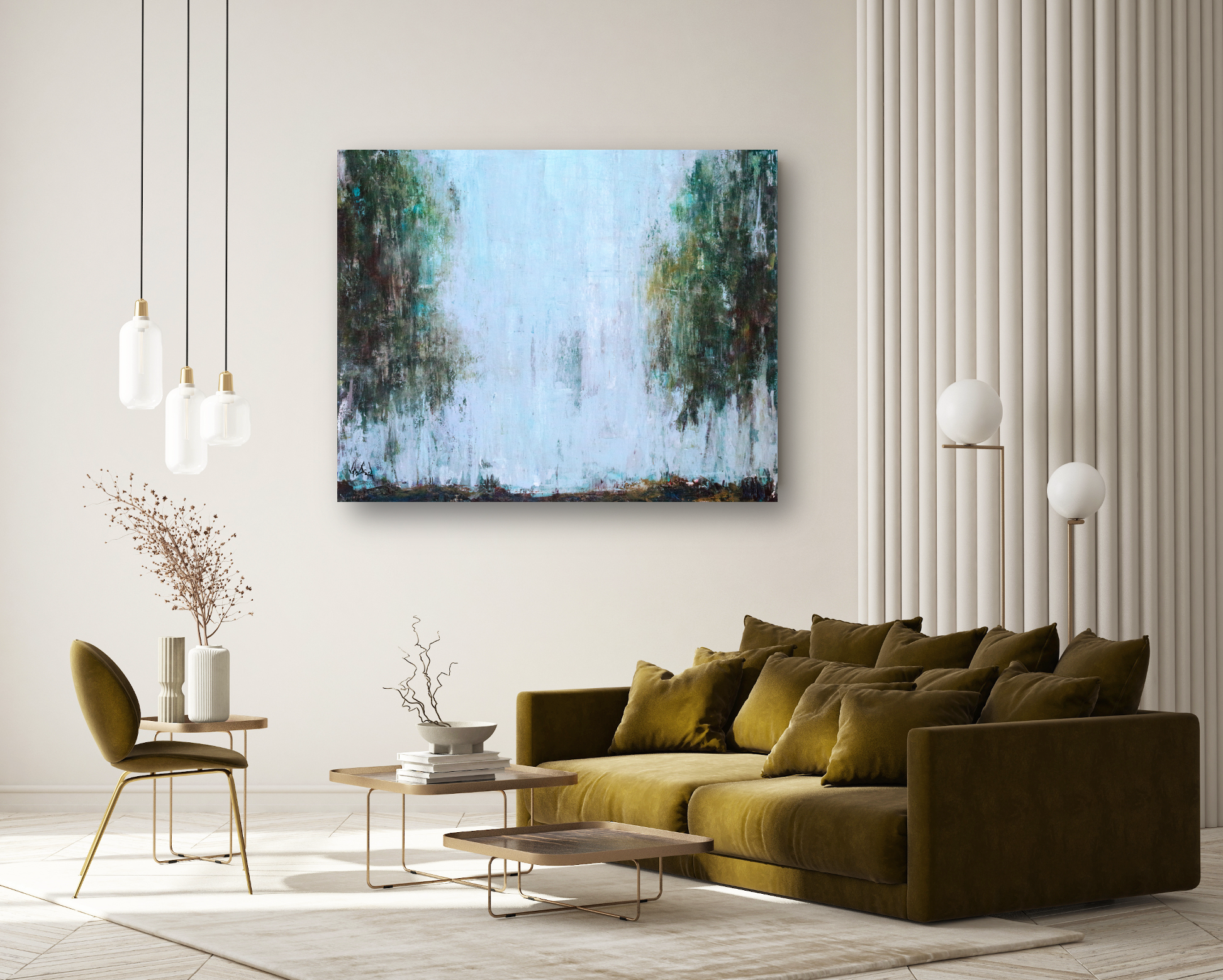 Morning Dew Artist Enhanced Canvas Print by John Beard Collection - product image 3 for Resin Society