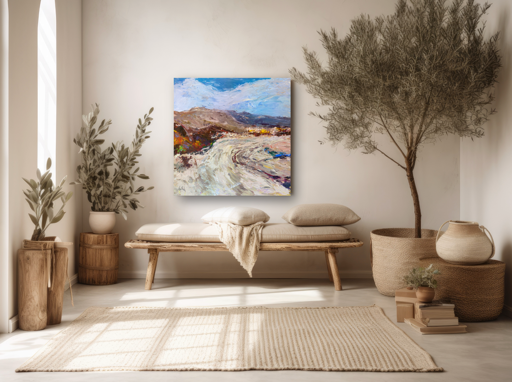 Mountain Pass Artist Canvas Enhanced Print by John Beard Collection - product image 2 for Resin Society
