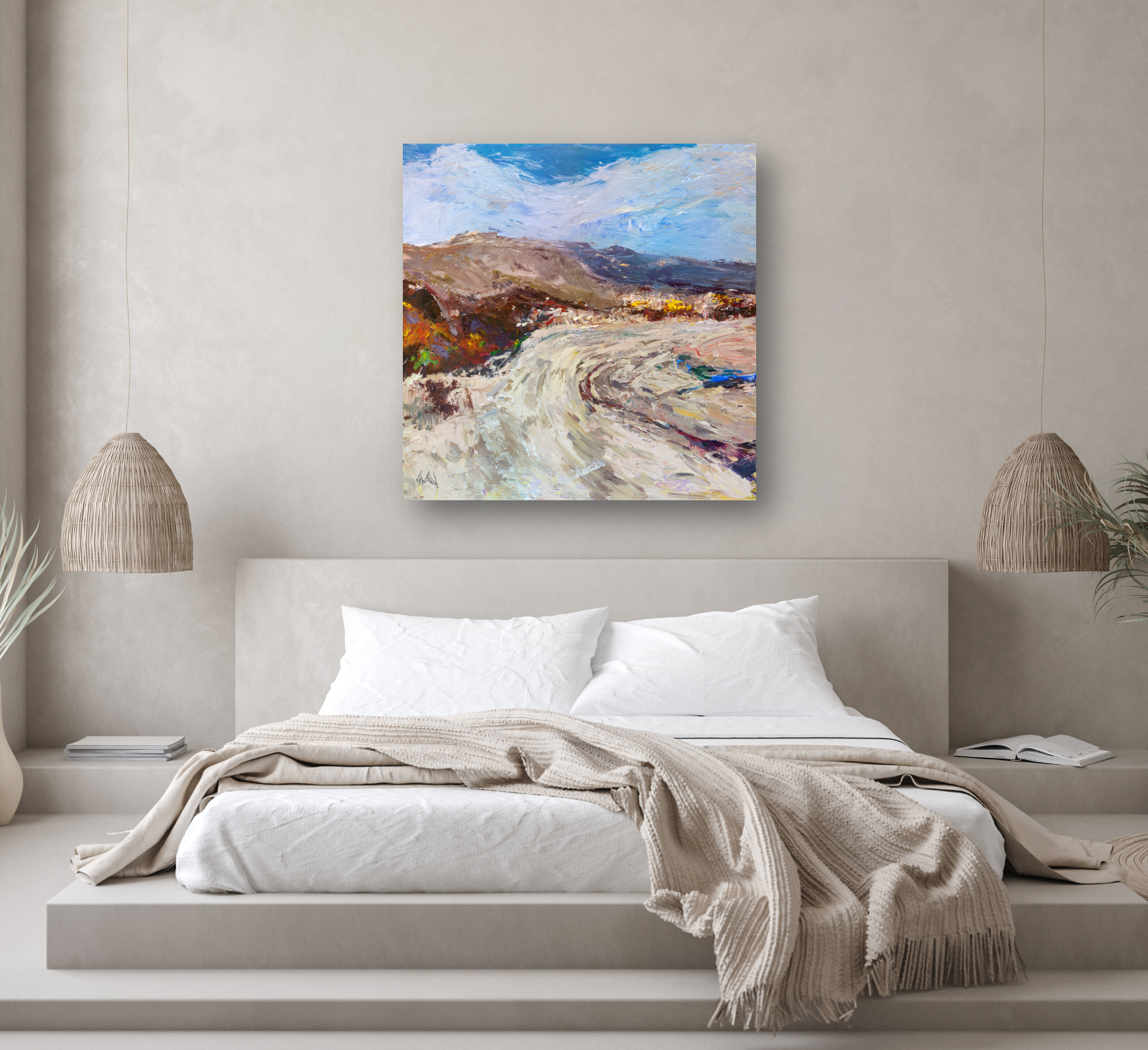 Mountain Pass Artist Canvas Enhanced Print by John Beard Collection - product image 4 for Resin Society