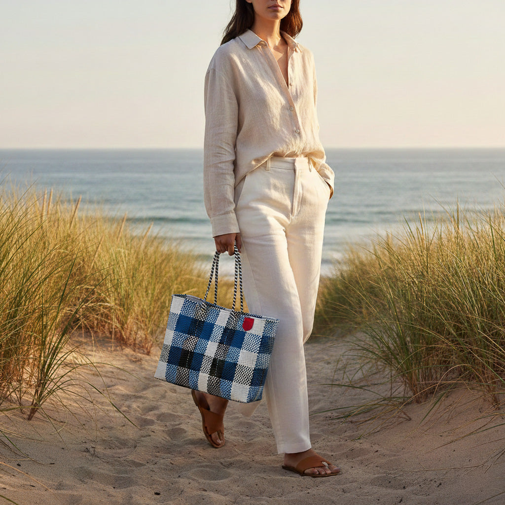 Mykonos Woven Super Tote by Tin Marin Brand - product image 2 for Resin Society