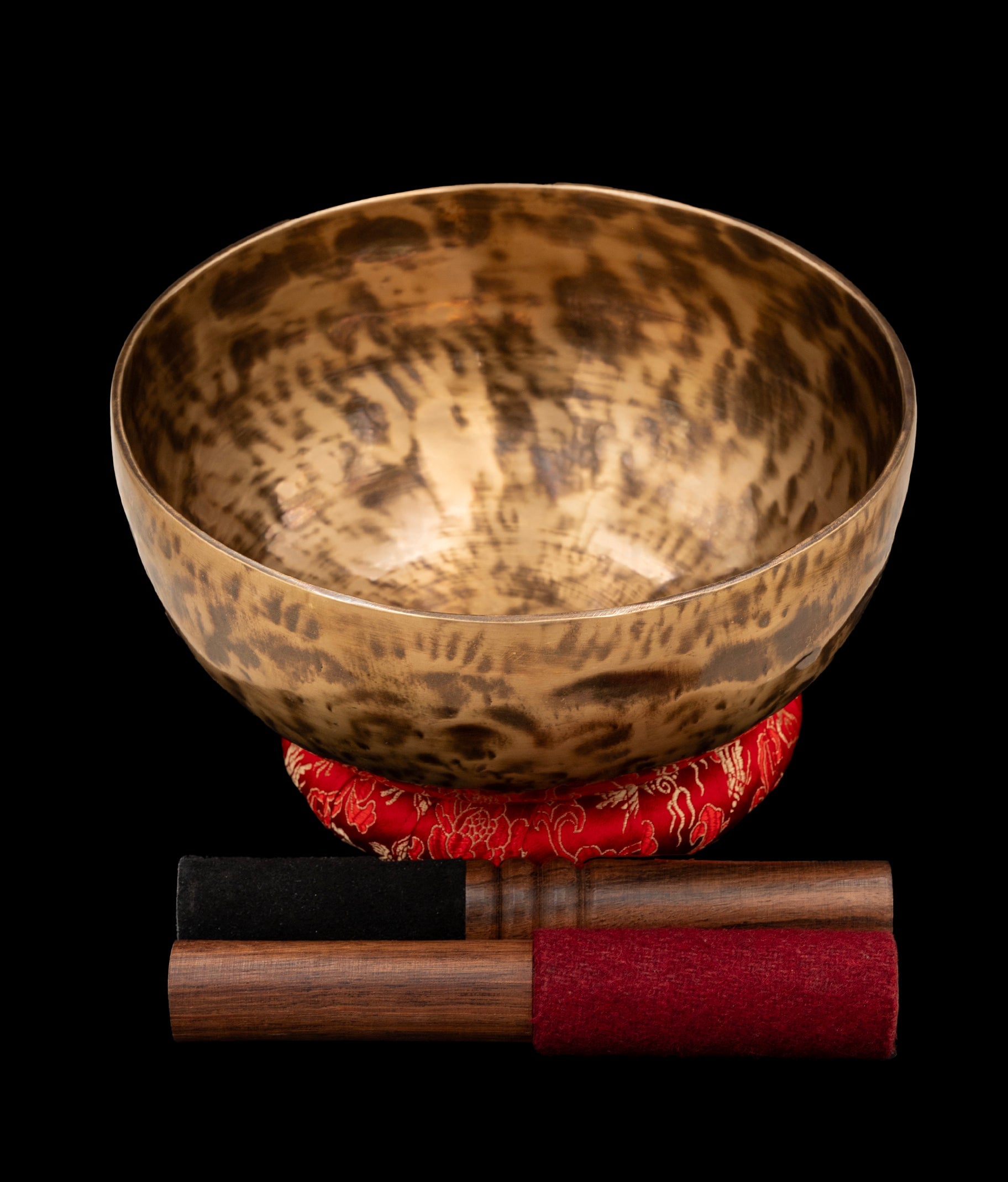 New Thadobati Singing Bowl G# 202Hz 8 inch with tiger finish and mallets