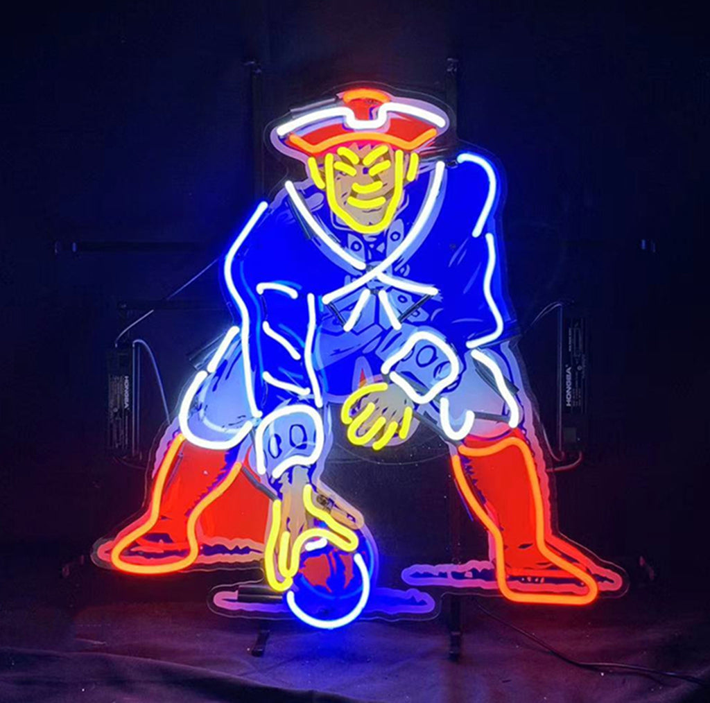 NFL New England Patriots Sport Team Neon Sign Light by Neon Signs Land - main product image for Resin Society