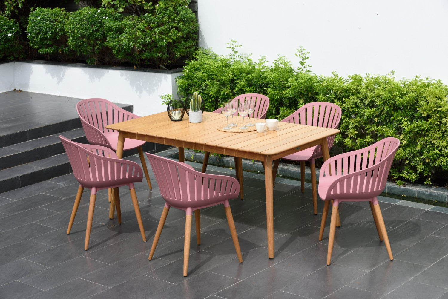 Nassau Rectangular Hardwood Table by LifestyleGarden US - main product image for Resin Society