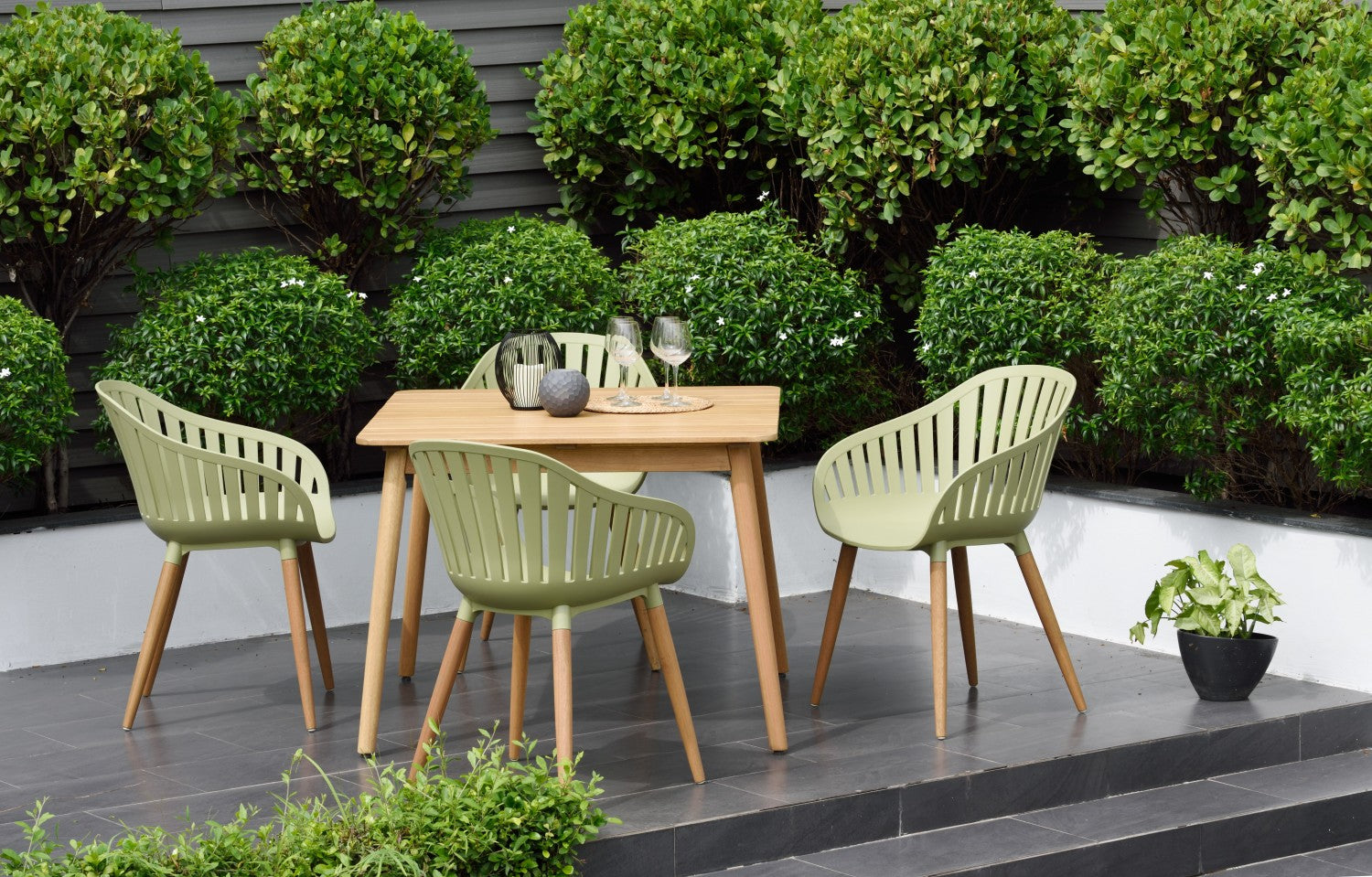 Nassau Square Hardwood Table by LifestyleGarden US - product image 3 for Resin Society