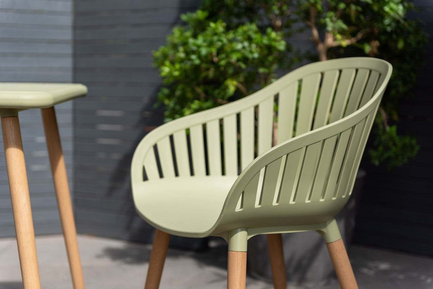 Nassau Carver Armchair In Sage Green Social Plastic® - 2pc by LifestyleGarden US - main product image for Resin Society