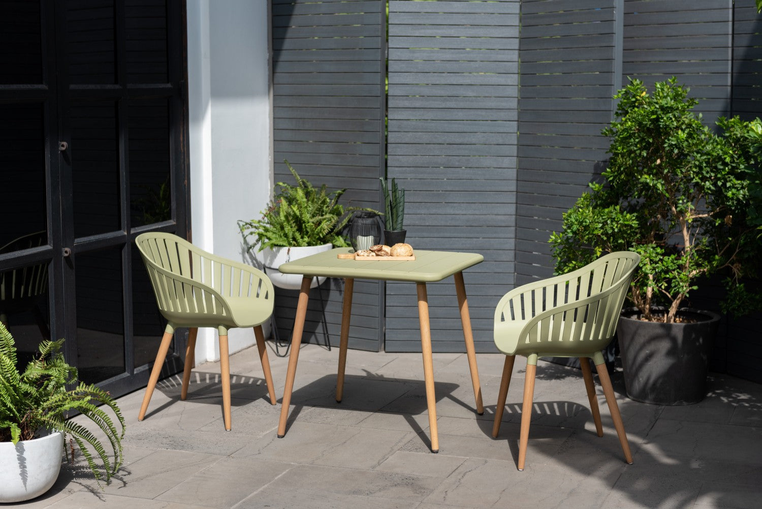 Nassau Carver Armchair In Sage Green Social Plastic® - 2pc by LifestyleGarden US - product image 3 for Resin Society