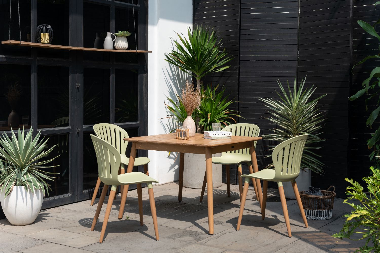 Nassau Square Hardwood Table by LifestyleGarden US - main product image for Resin Society