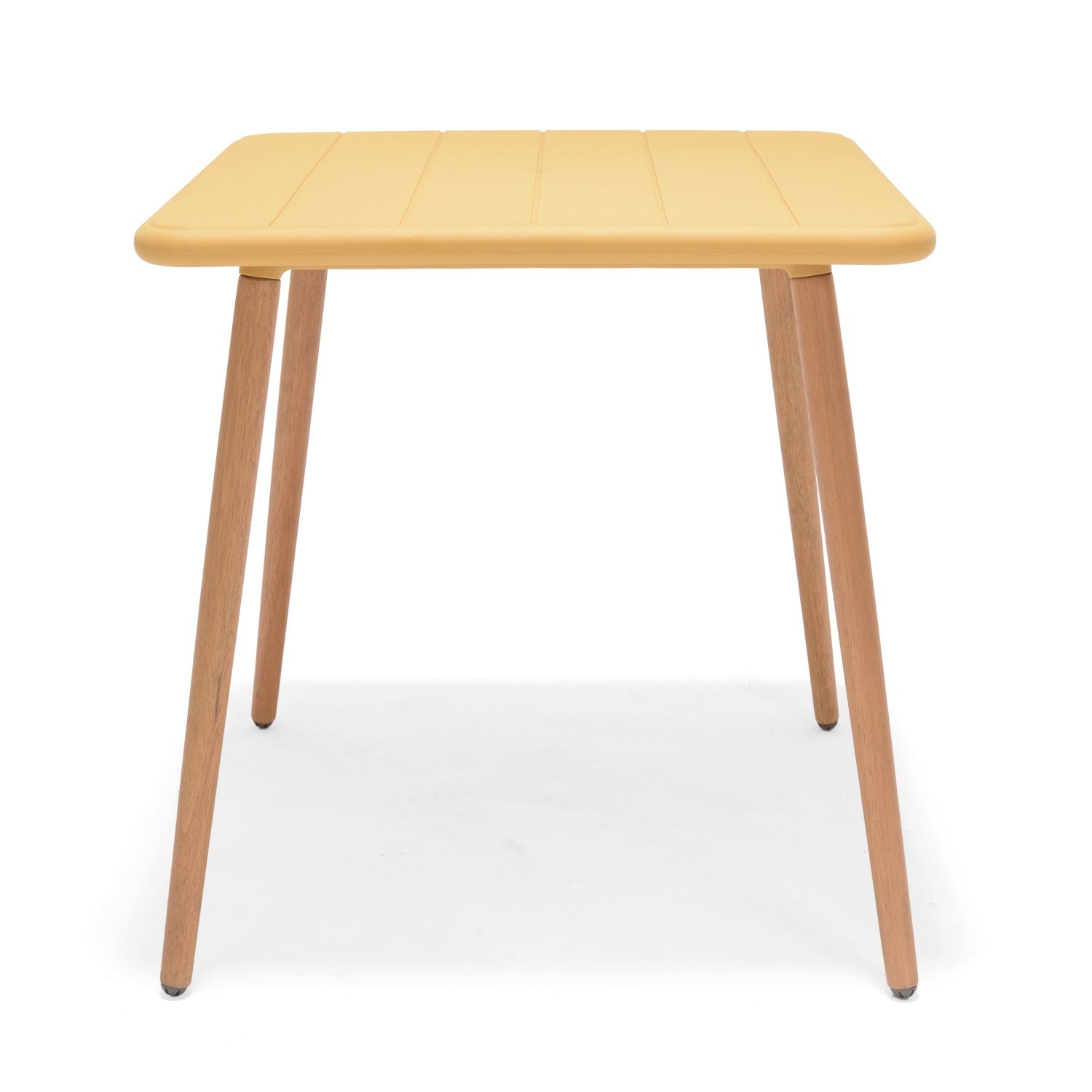 Nassau Square Table – Honey Yellow Social Plastic® by LifestyleGarden US - product image 6 for Resin Society