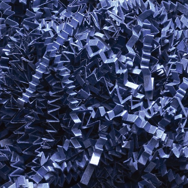 Bulk 40 LB Navy Blue crinkle shredded paper filler material